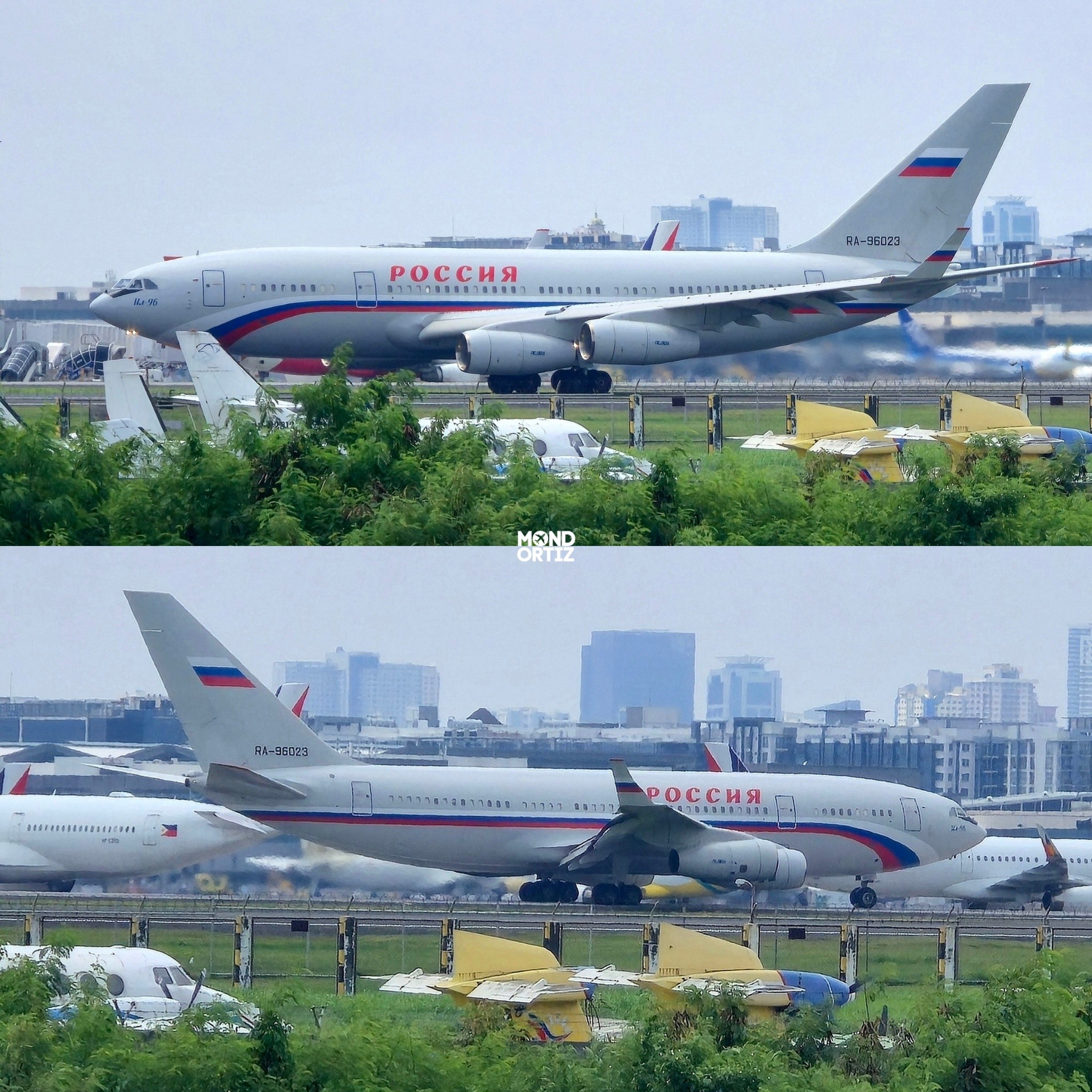 Il-96-300 RA-96007 of Aeroflot made its first flight on 24