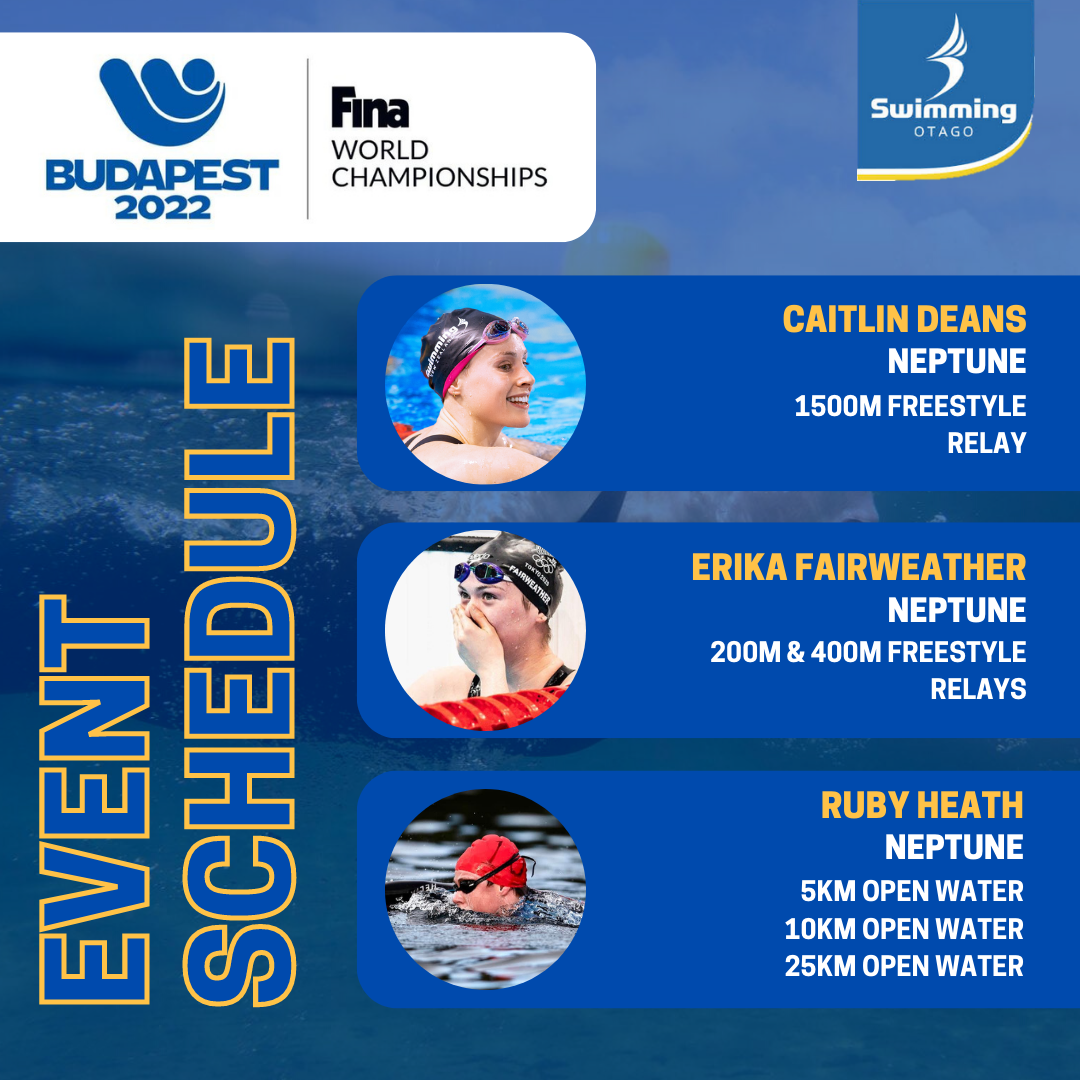 Swimming Otago - Only two days to go until the FINA World...