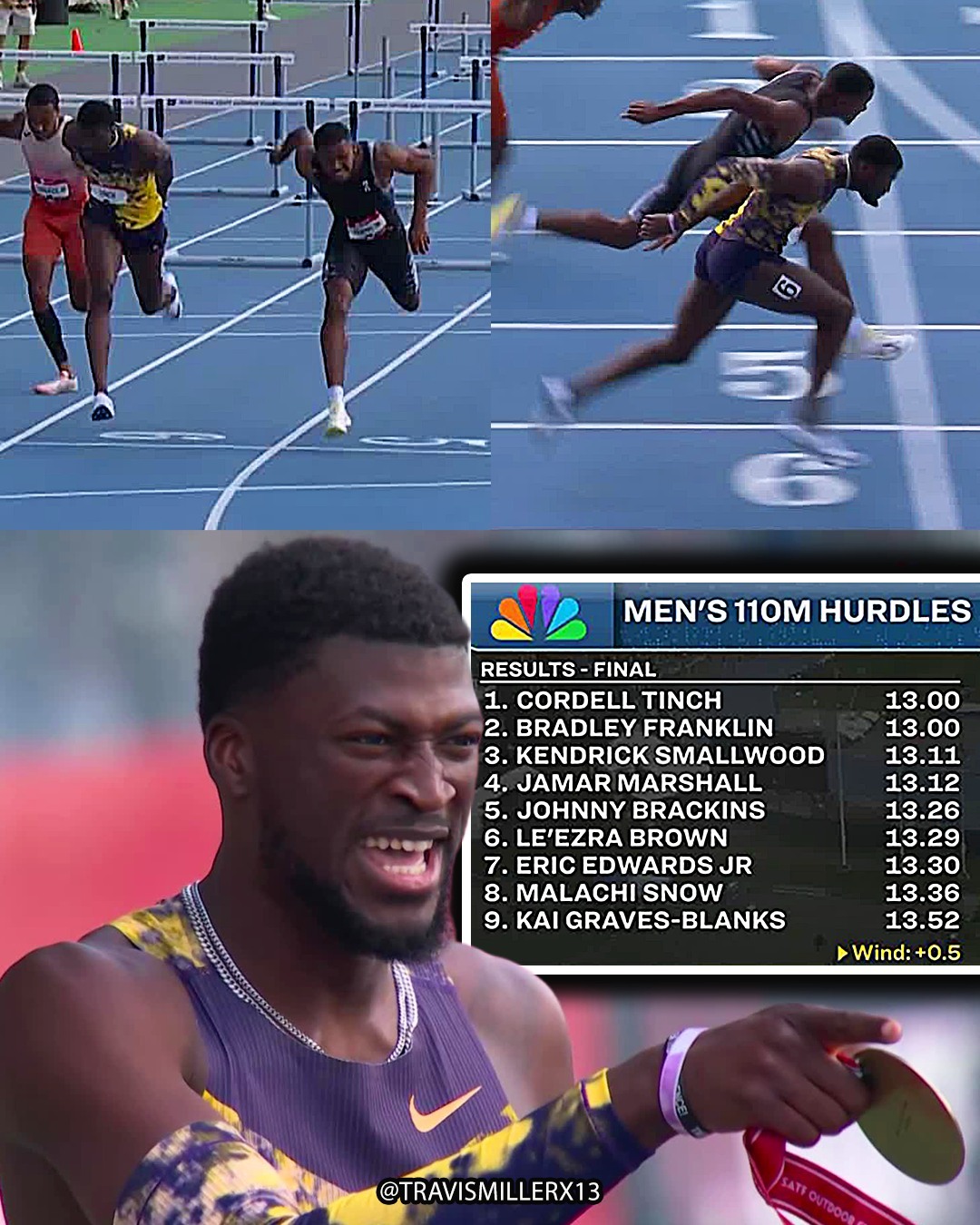 📸.004s for 110mH World Champ Cordell Tinch to get his first