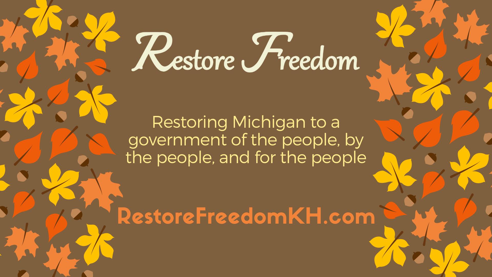 As we come into... - Restore Freedom with Katherine Henry