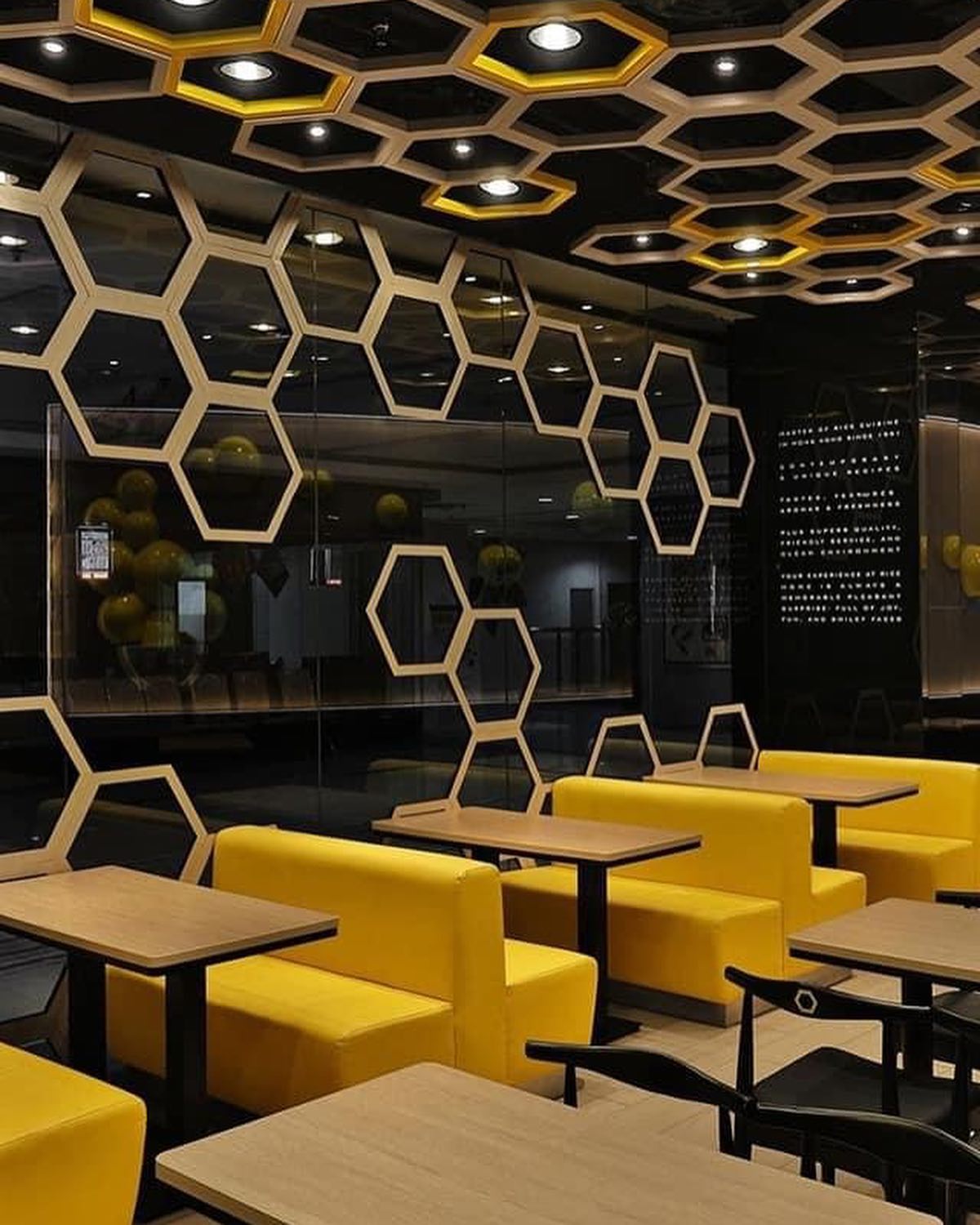 Design Code - The use of hexagons in interior design 😍