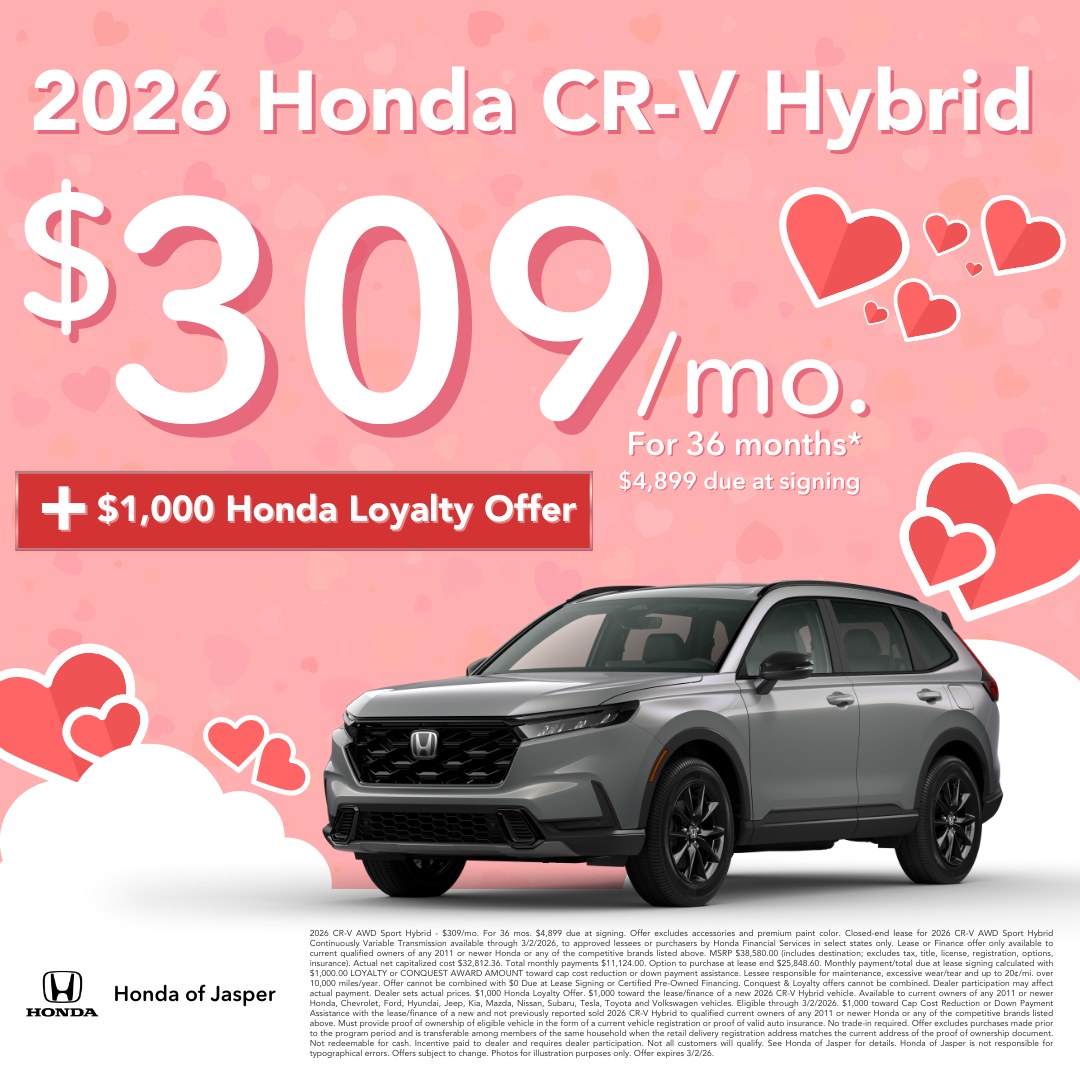 Honda - Fall for fuel efficiency and flexibility. 💕 The 2026 Honda CR-V ...