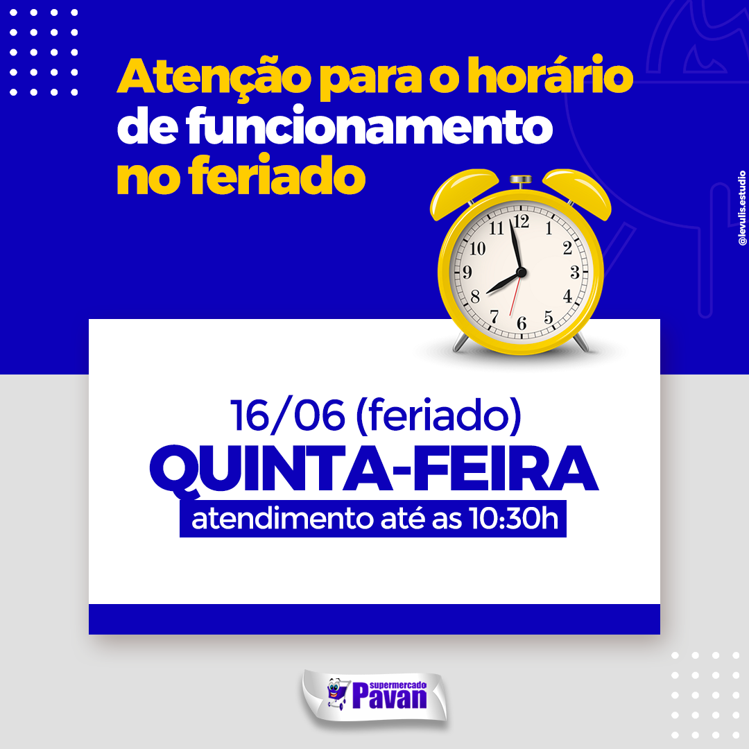 ⚠️ Nesta quinta-feira,... - Supermercado Pavan - Caibi SC