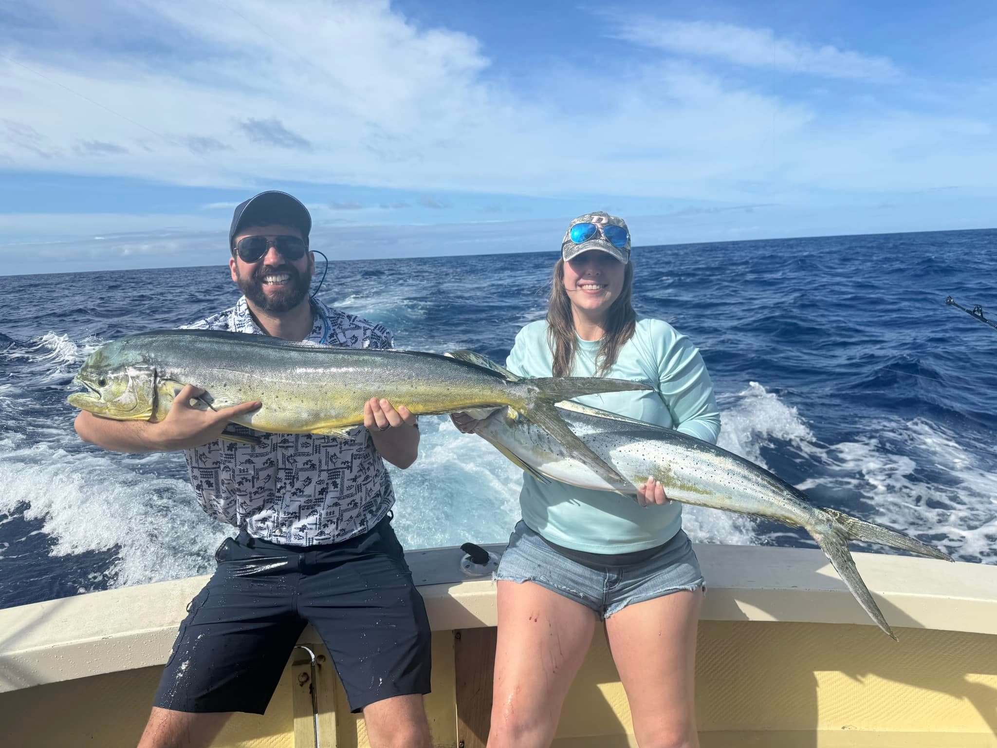 Catching a Large Mahi Mahi in Hawaii