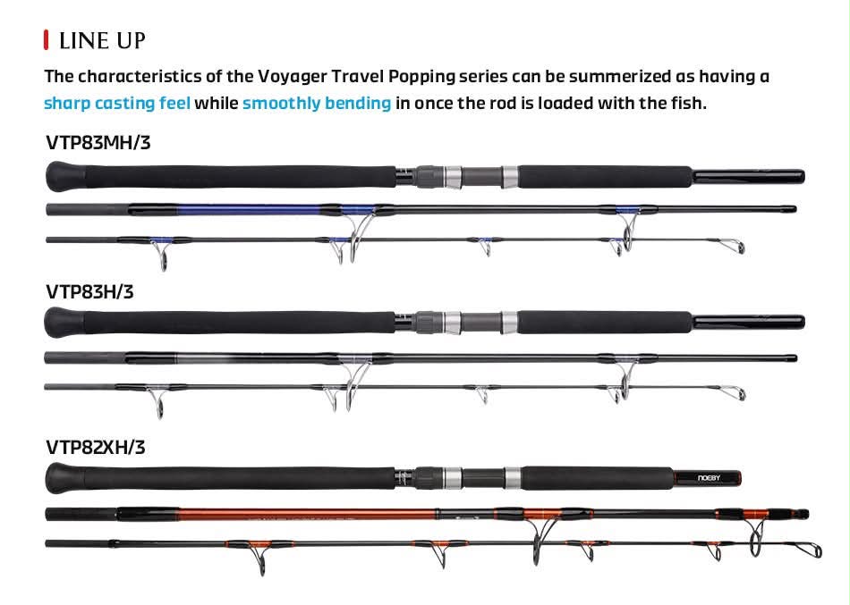 Noeby Voyager Travel Popping Rod Lineup Expands with New 3-Piece