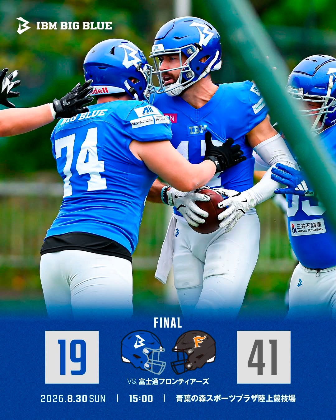 American Football Team BIG BLUE (@bigblueamericanfootball) • Facebook