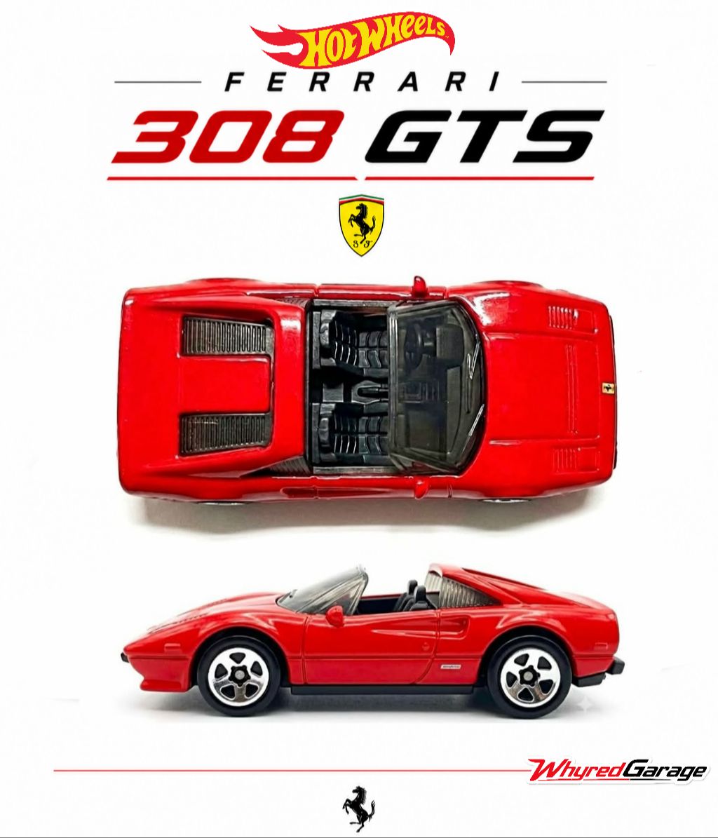 Hot Wheels Ferrari 308 GTS 2027 A' Case Die-Cast Model