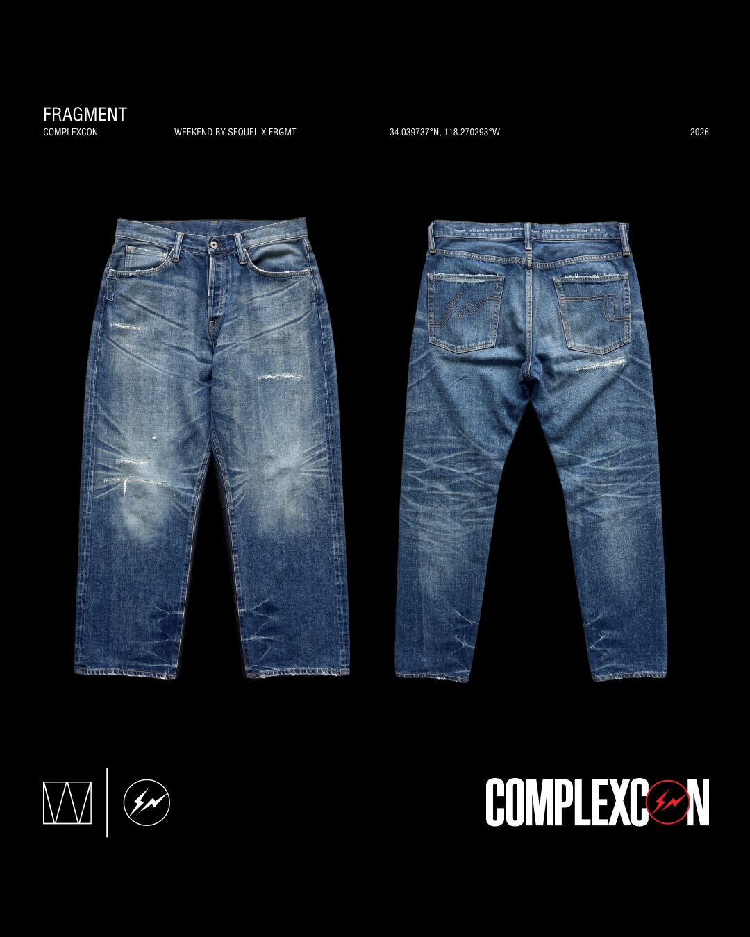 Fragment x Weekend by Sequel collection at ComplexCon gift shop