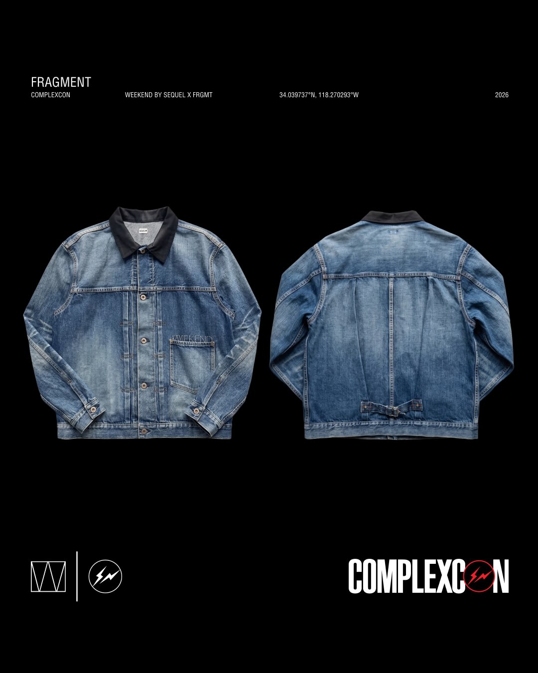 Fragment x Weekend by Sequel collection at ComplexCon gift shop