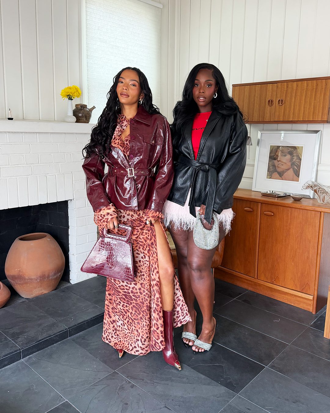 can't escape love chiffon layered ruffle irregular slit maxi dress Double the style 🍒 - Cotton Candy Crush Faux Fringe Fur Skirt - Corvette Classic Baby Tee - Harlem Faux Leather Moto Jacket Perfect for special occasions