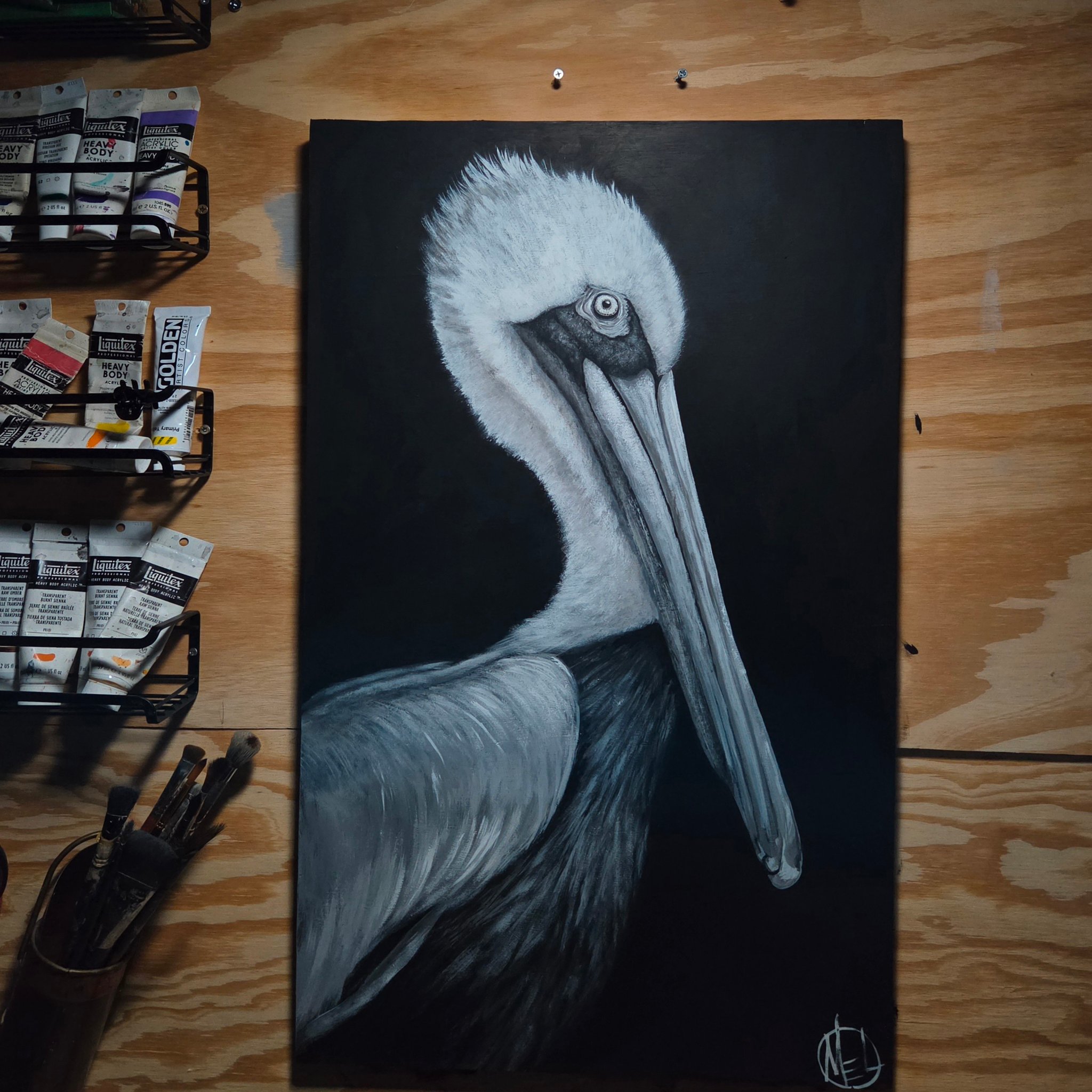 Update: SOLD! 😊 Acrylic painting on wood, 17x29 $200 DM if interested