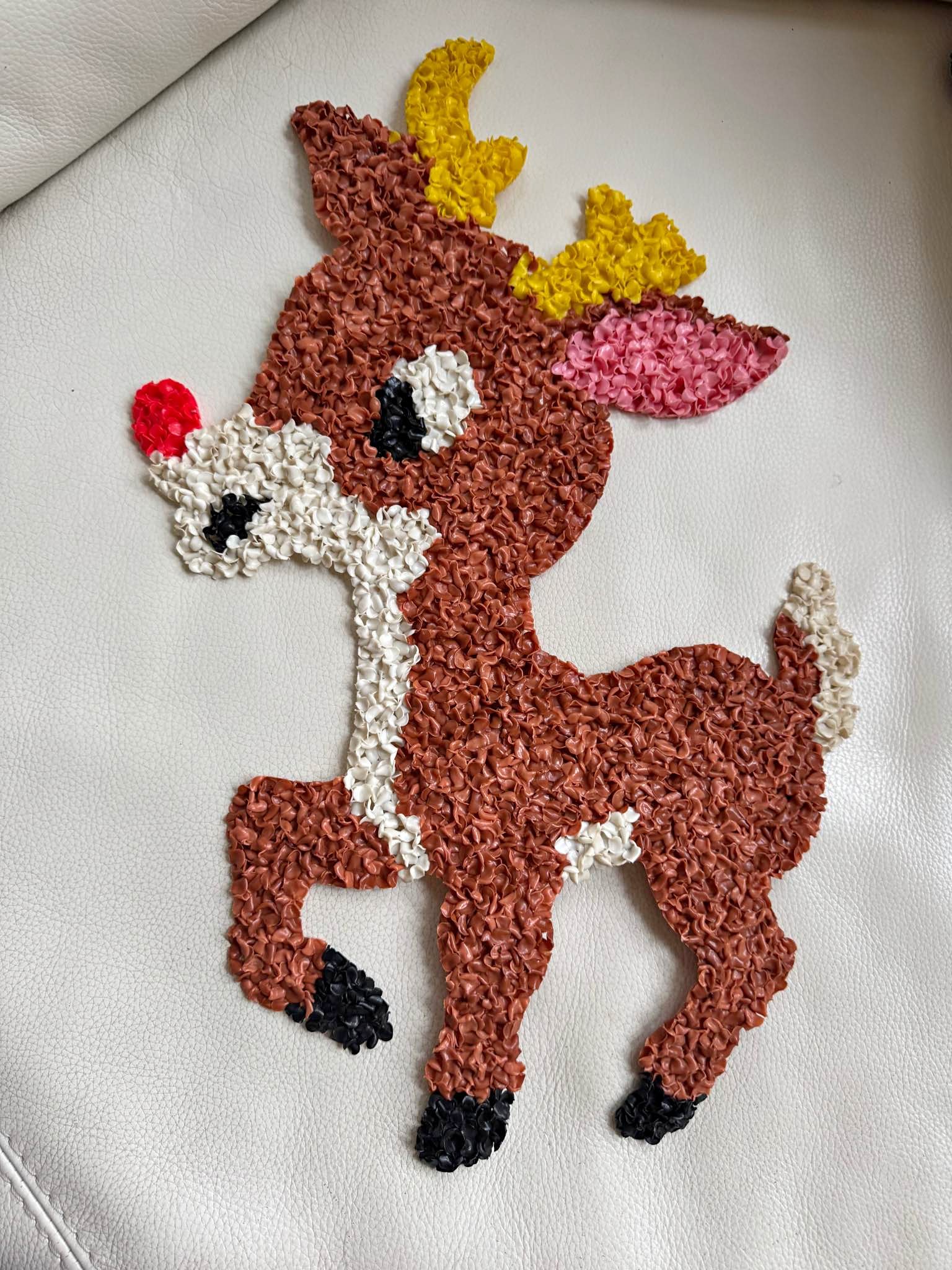 VTG Rudolph melted plastic Christmas decoration. 70’s. Read info ...