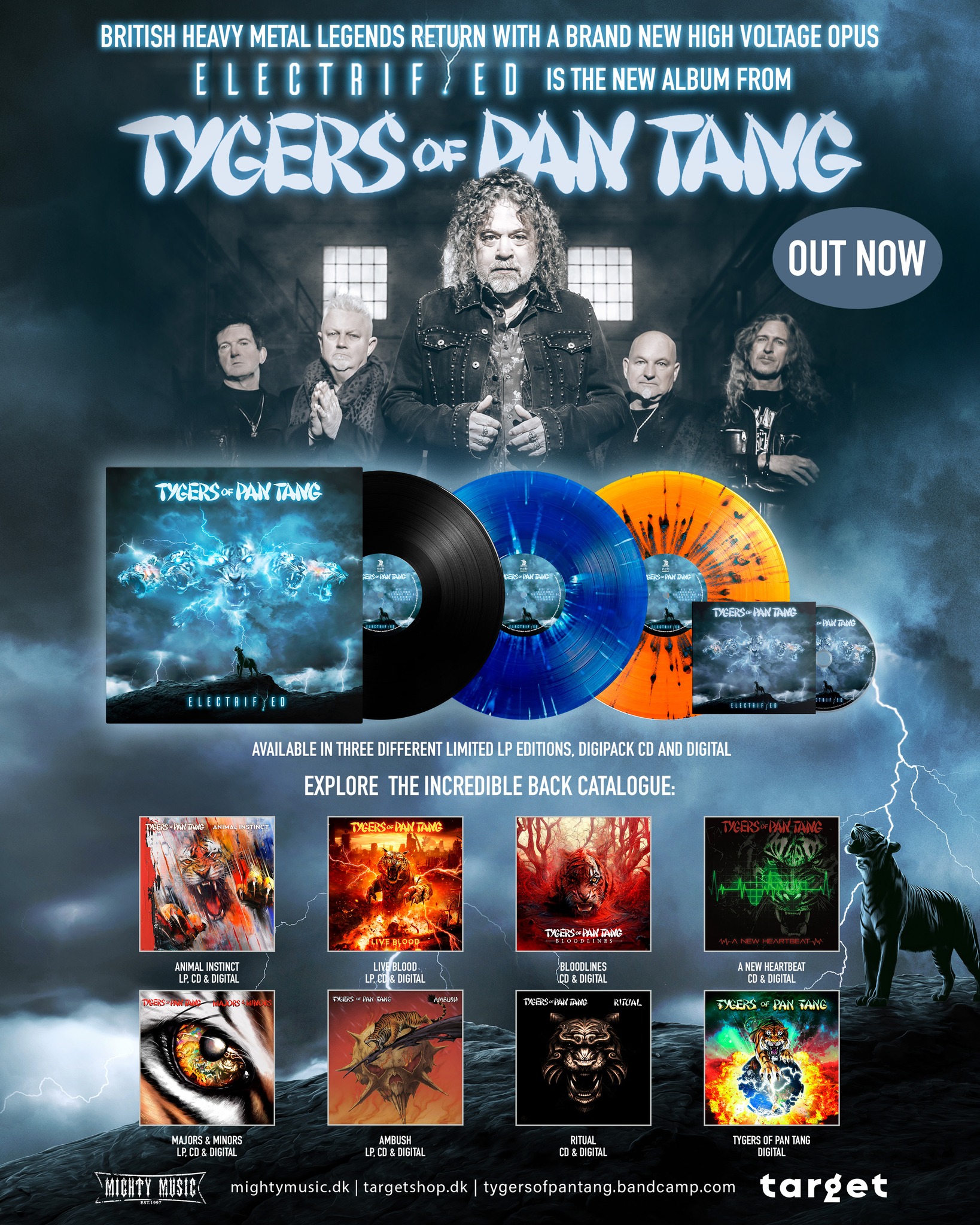 Tygers of Pan Tang's album Electrified available now