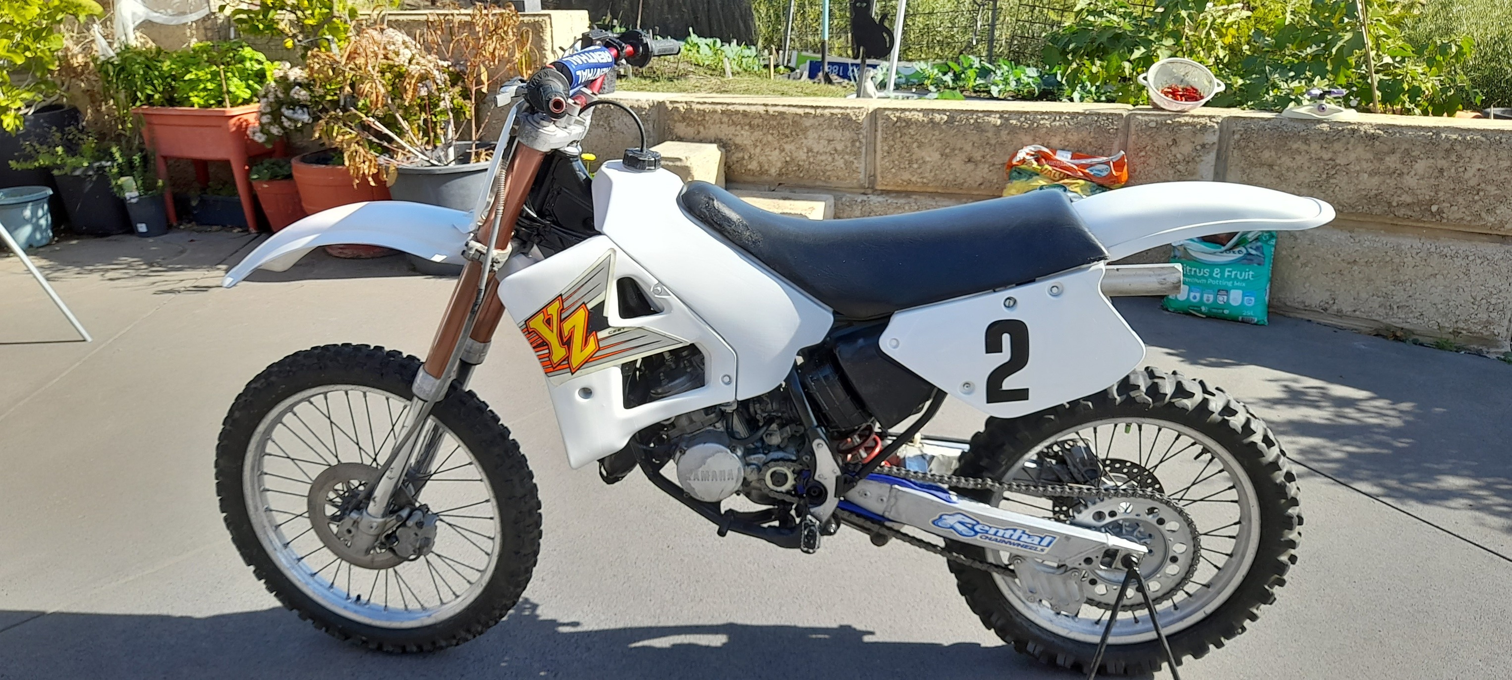 1988 yamaha yz125 vintage dirtbike
