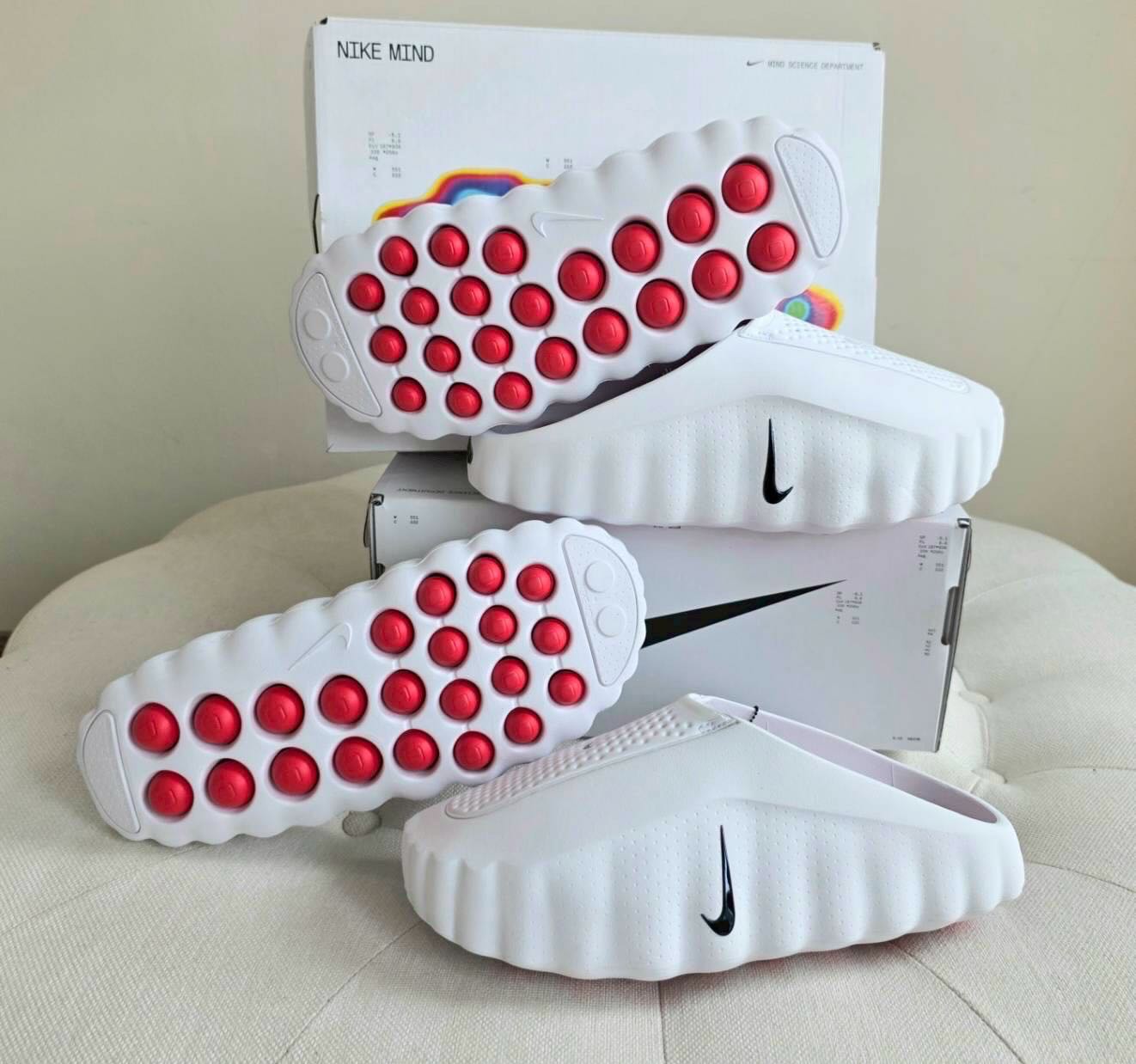 พร้อมส่ง]? NIKE MIND 001 White Speed Red Size : 9 US | 27 CM 