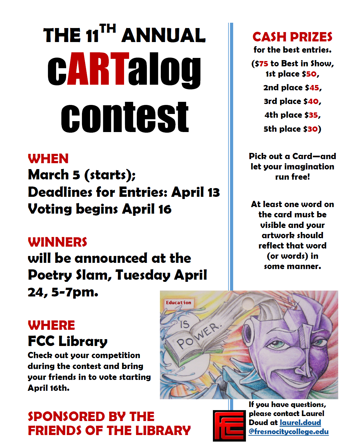 Our cARTalog contest is now... - Fresno City College Library