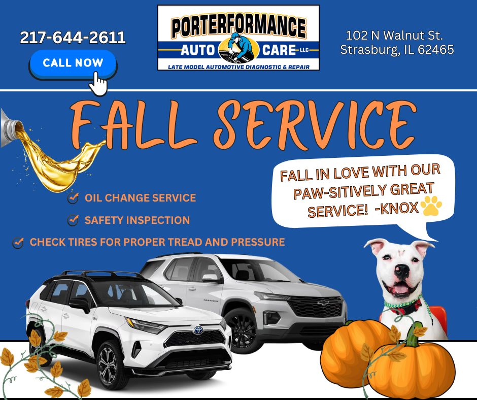 🍂 Fall has officially arrived,... - Porterformance Auto Care | Facebook