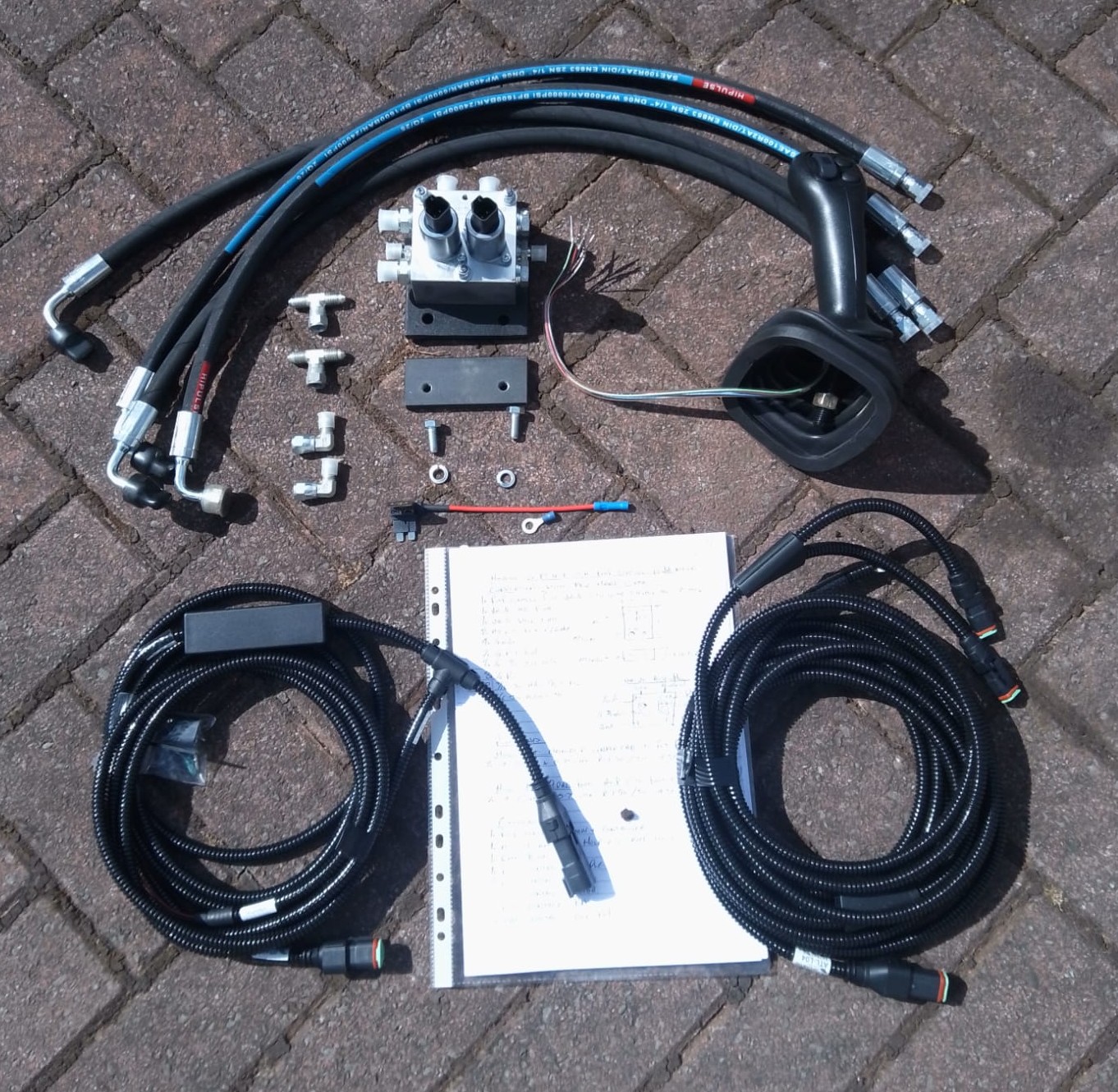 Proportional pilot control upgrade kit for Hitachi ZX 85USB-5A
