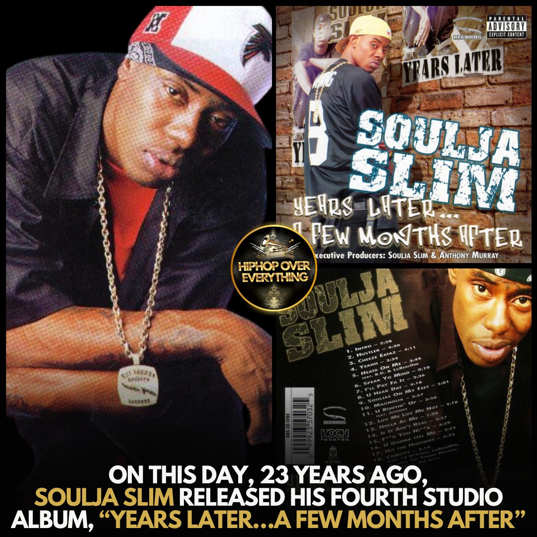 📲 On this day, 23 years ago, #SouljaSlim released his fourth and