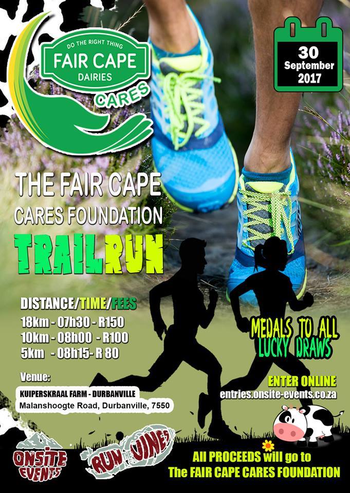 The Fair Cape Cares trail run is back... - Fair Cape Dairies | Facebook