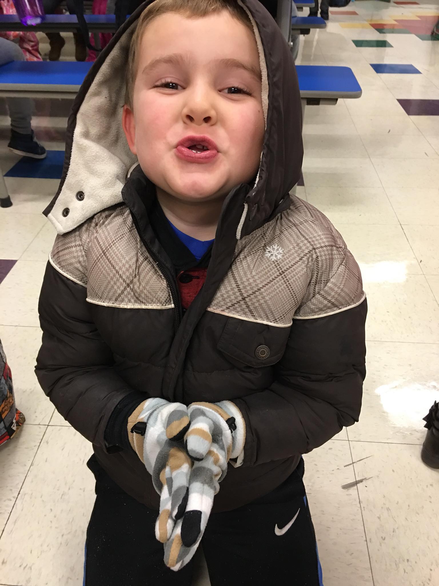 My youngest was wearing his 