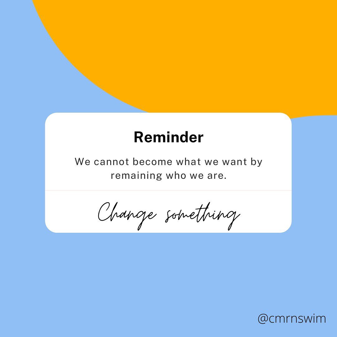 CMRN - ☺️We cannot become what we want by remaining who we are. Change ...