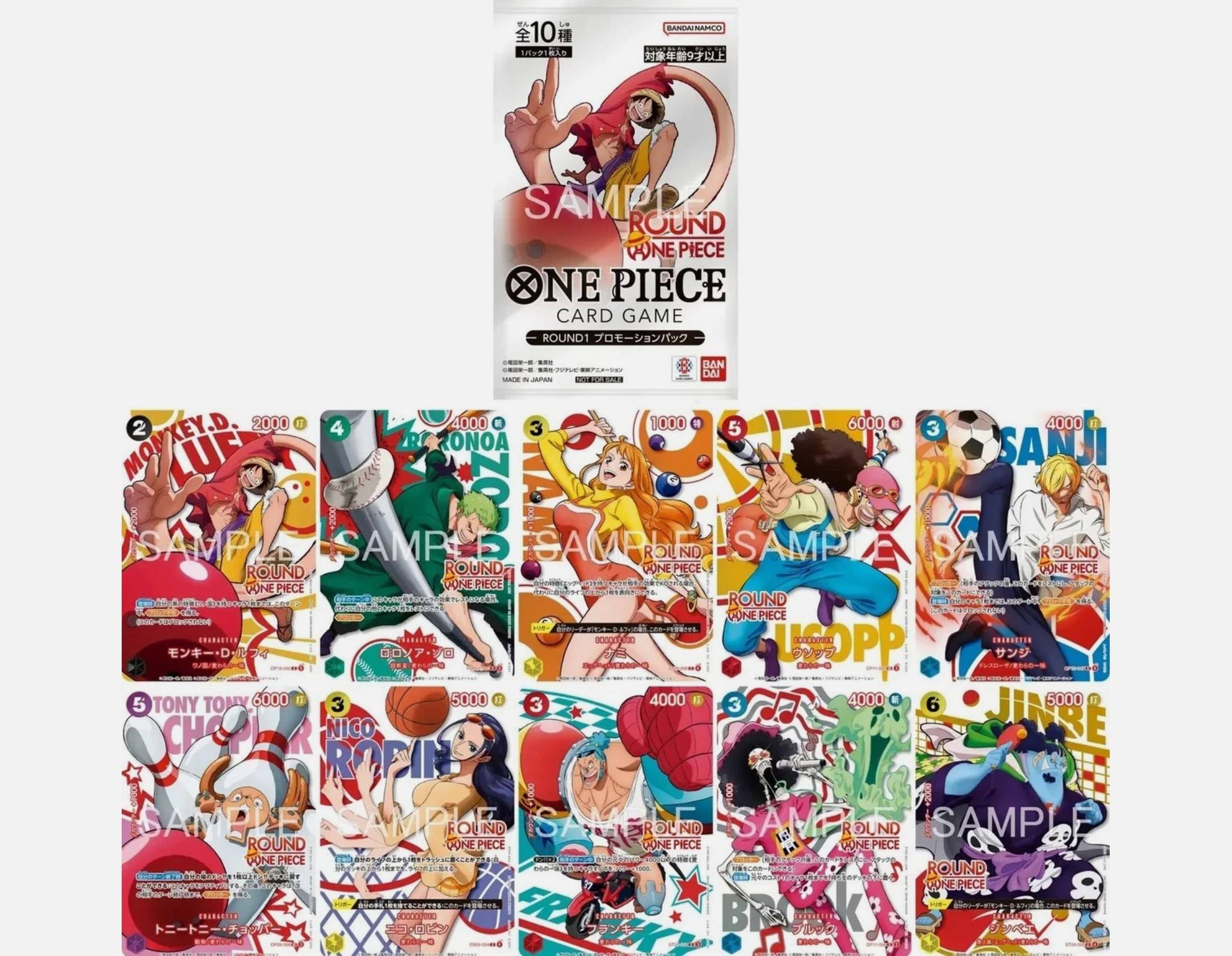 One Piece Round1 Japanese cards at accessible prices