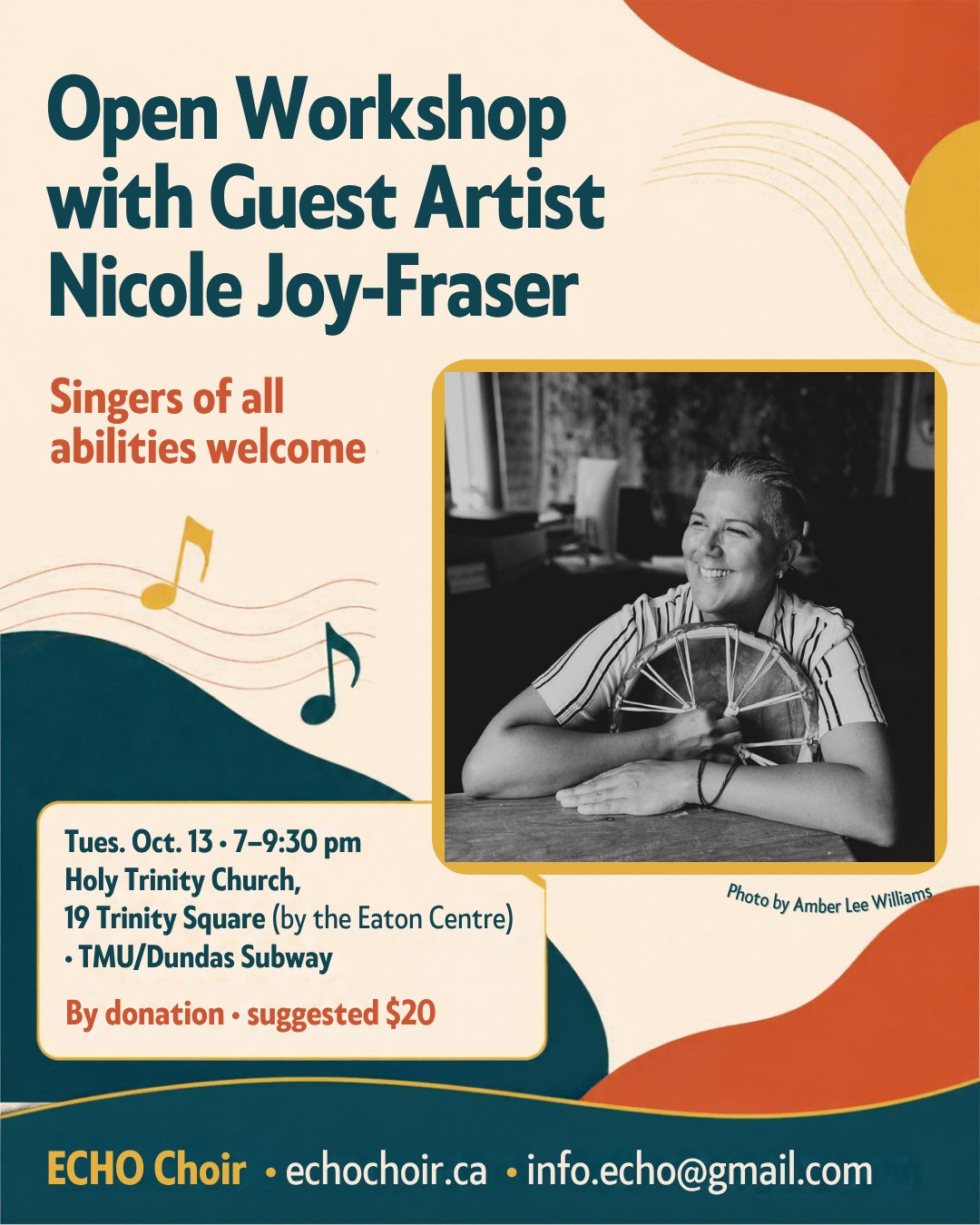 Open Workshop with guest artist Nicole Joy-Fraser at Echo Choir