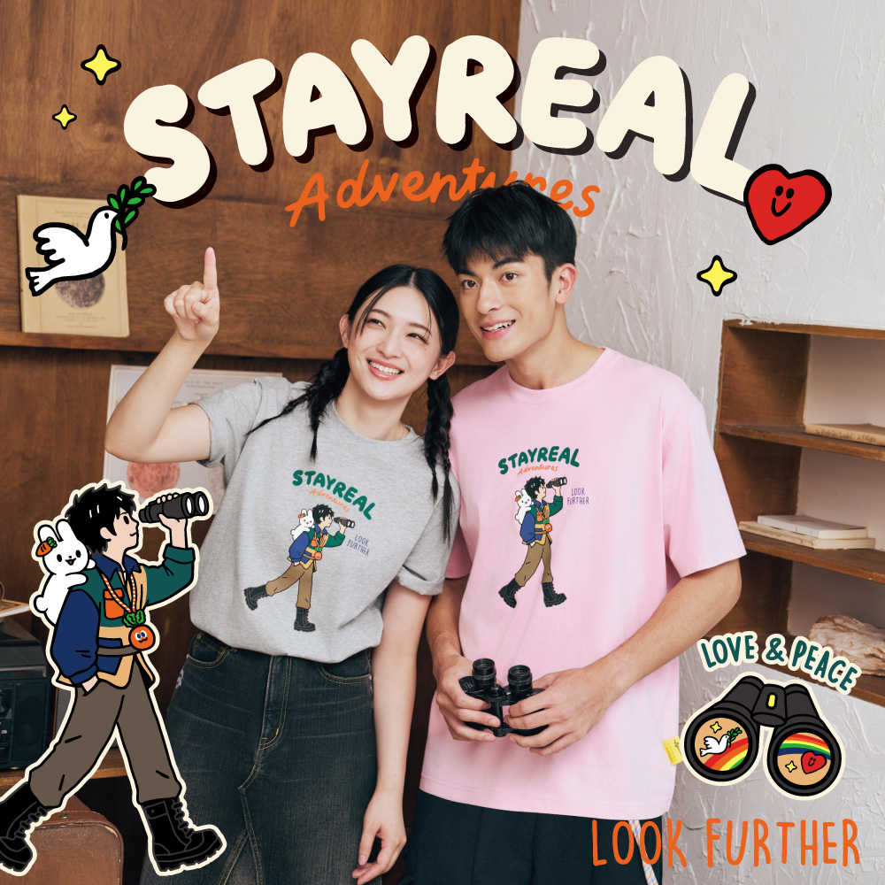 x 全新☆STAYREAL 怪獸花鳥風月L寸短T☆附徽章 CROXXBONES