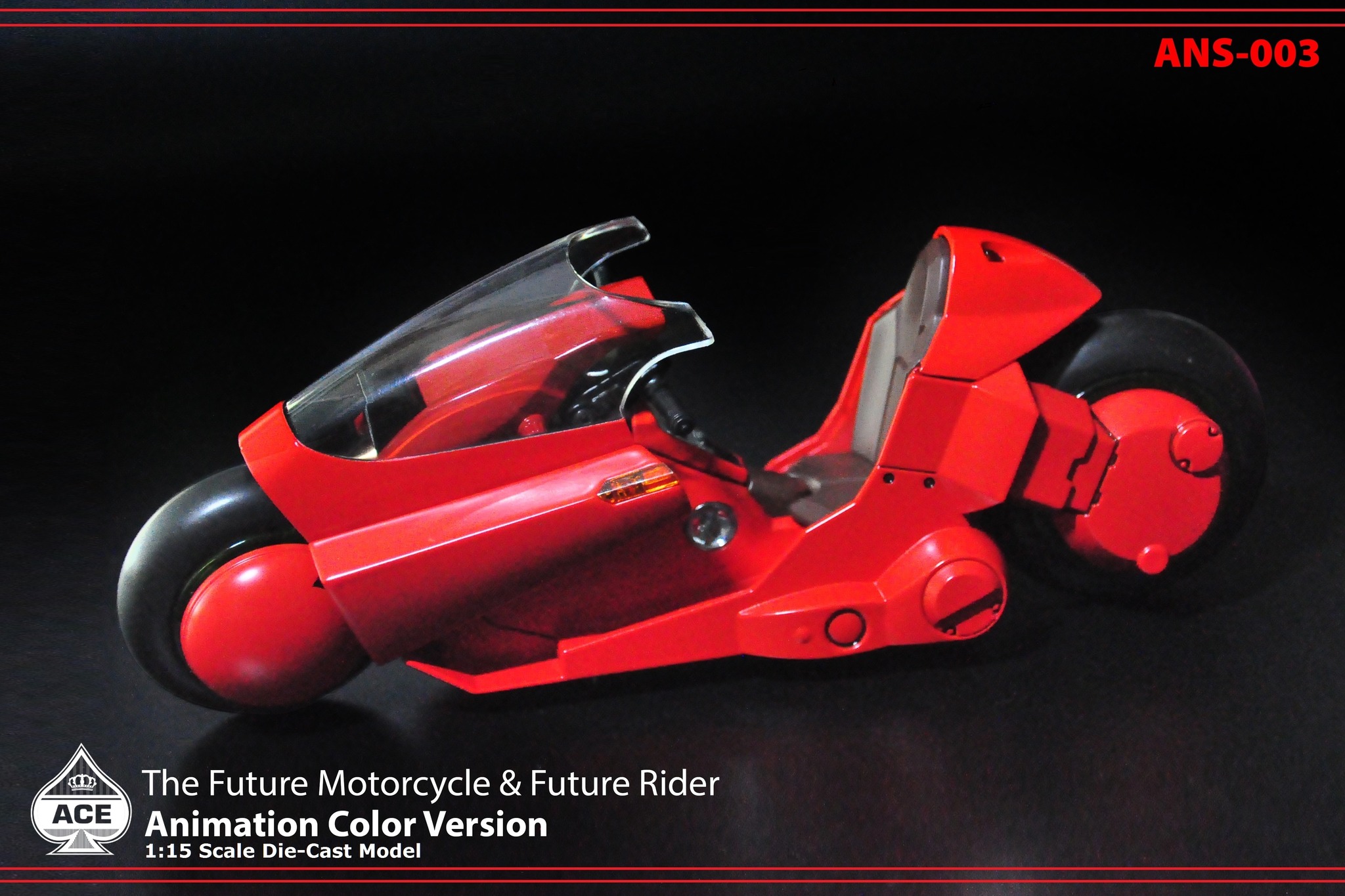 The future rides in red. Ace Toyz presents the ANS‑003 1:15 The