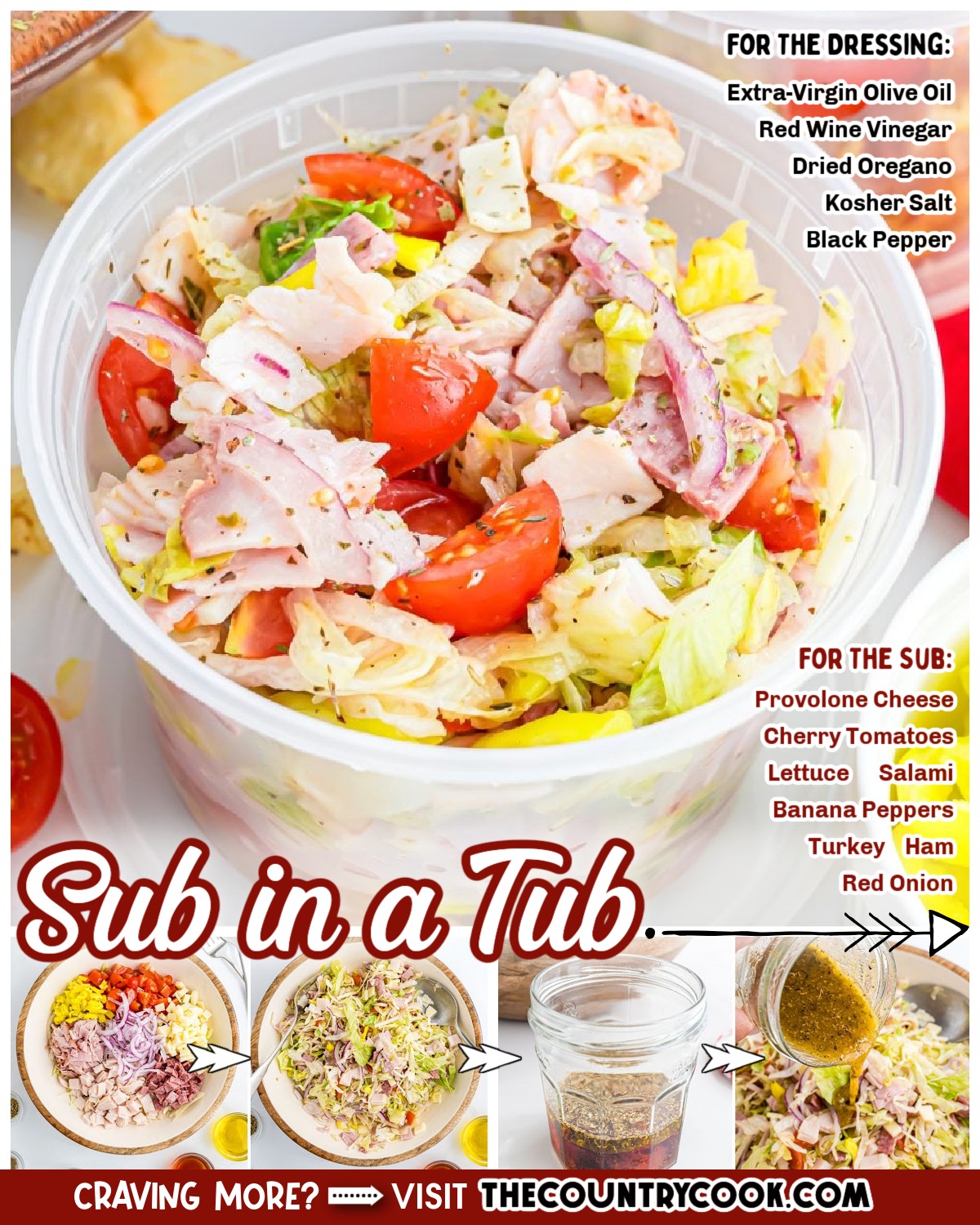 jersey mike's sub dressing recipe Easy In A Tub is a inspired chopped deli salad made with lettuce, deli meats, provolone, and a homemade Italian dressing! YGroup_1L13126