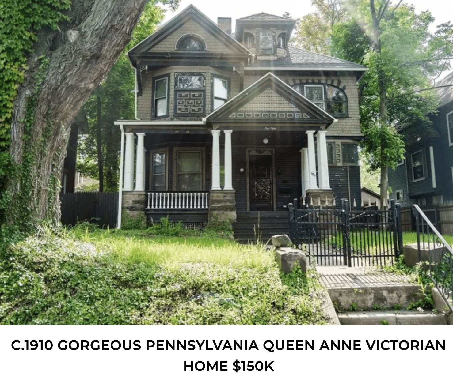 Gorgeous 1910 Queen Anne house in Pennsylvania for sale