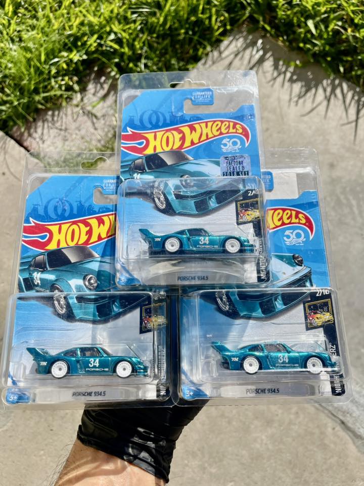 The Hot Wheels 2018 Super Treasure Hunts Porsche 934.5 is on a