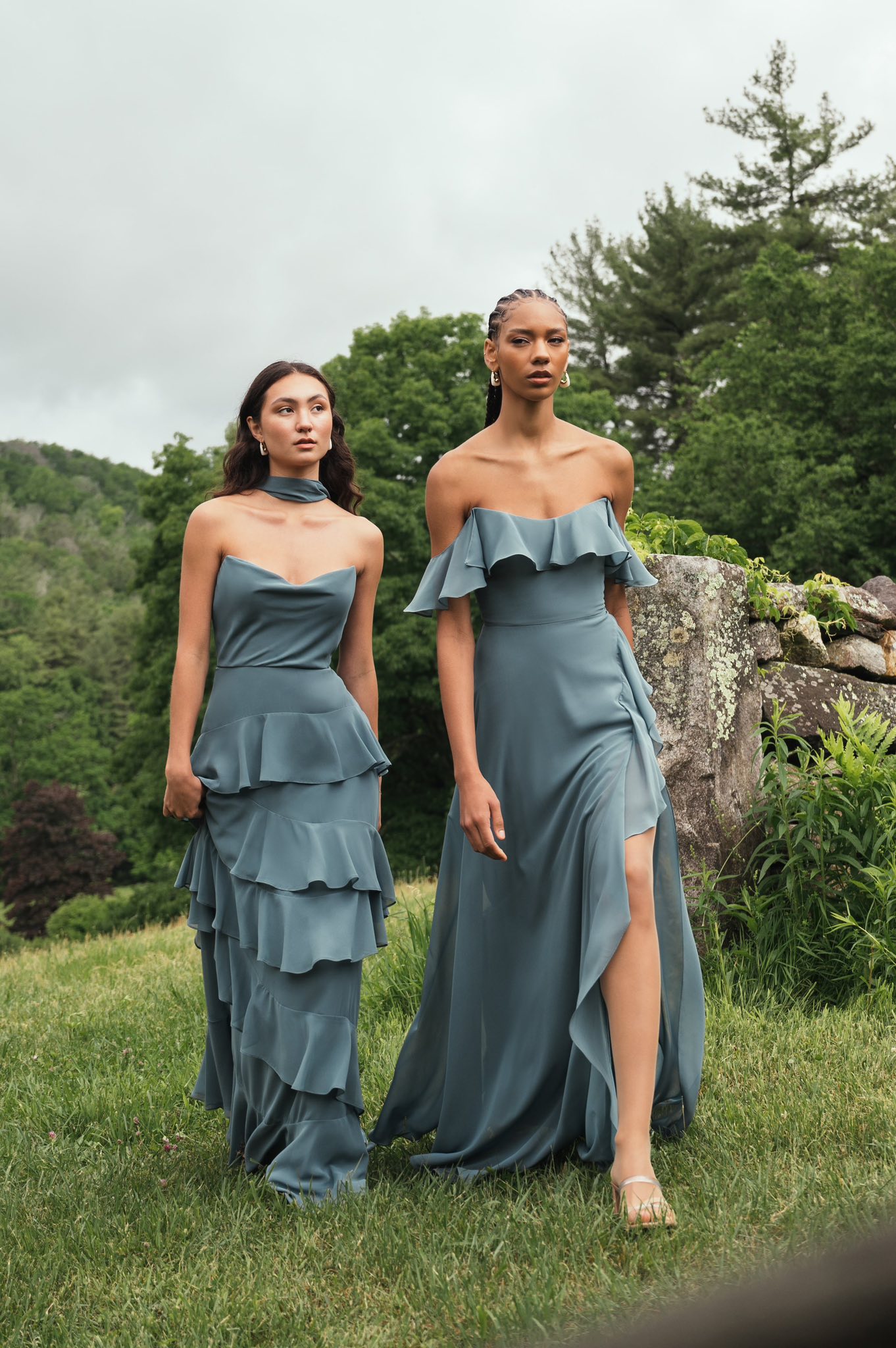 jenny wu bridesmaid dresses Meet the Simona and Salma dresses, by Yoo. Flowy and elegant, perfect for bridesmaids, maids of honour, or wedding guests. Designed for a bridal party that wants to feel both comfortable shoulder neckline is the