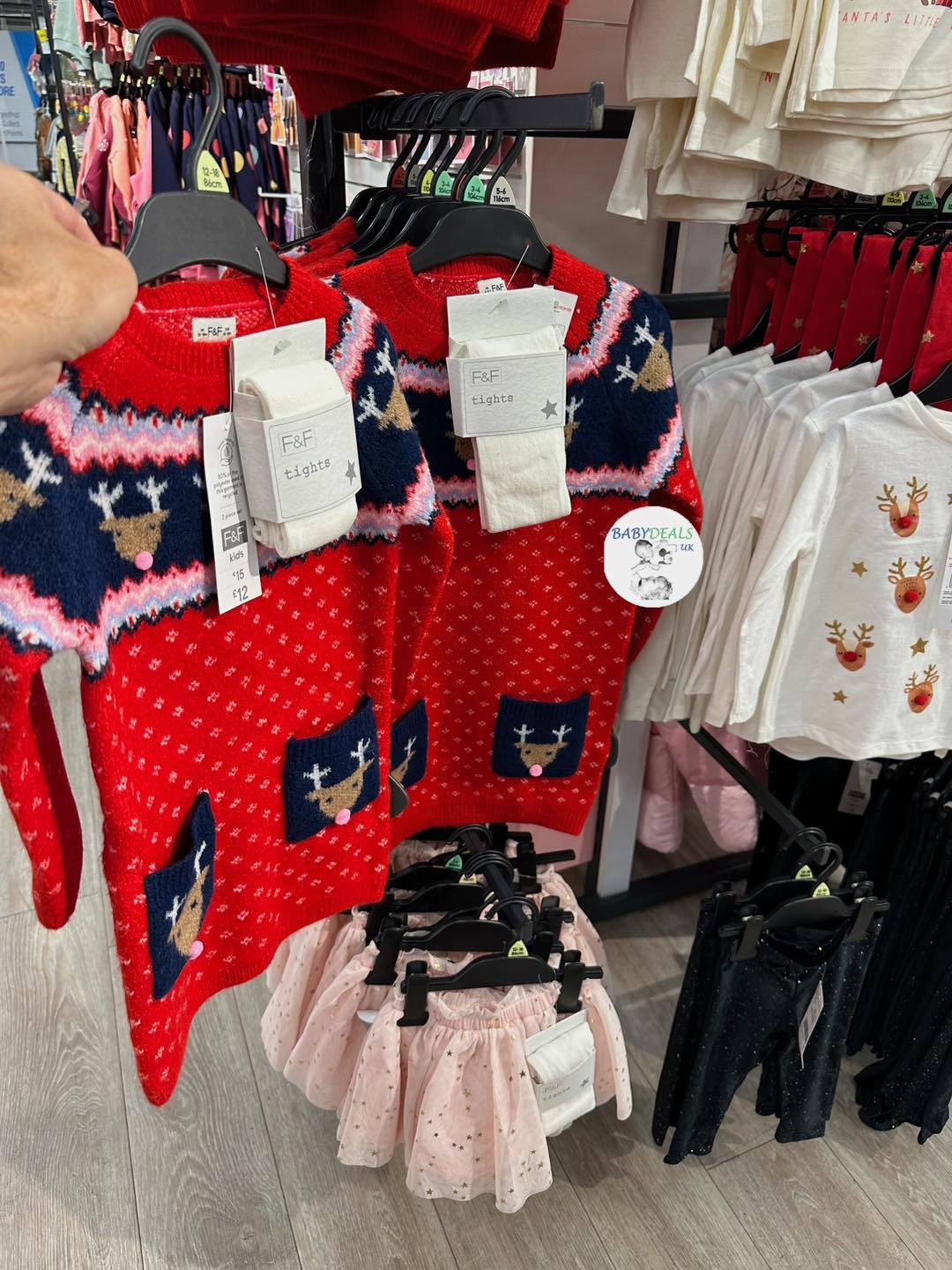 primark christmas pudding dress Print Baby Jumper is not only NEW at Tesco F&F, but also has 25% Off 🎄 Make The Roast Dinners