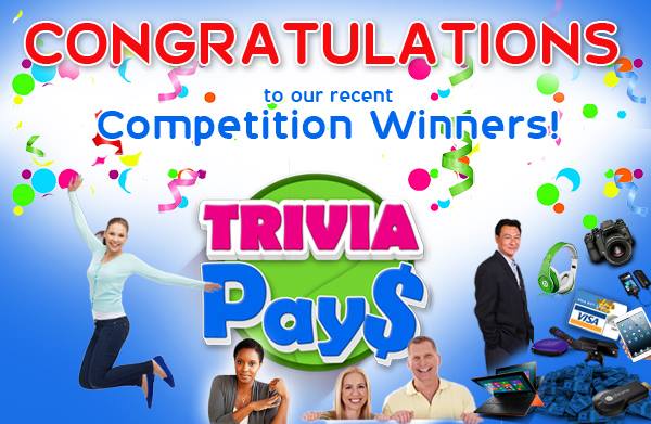 Trivia Pays - Congratulations to our very first Trivia Newbie Mega ...