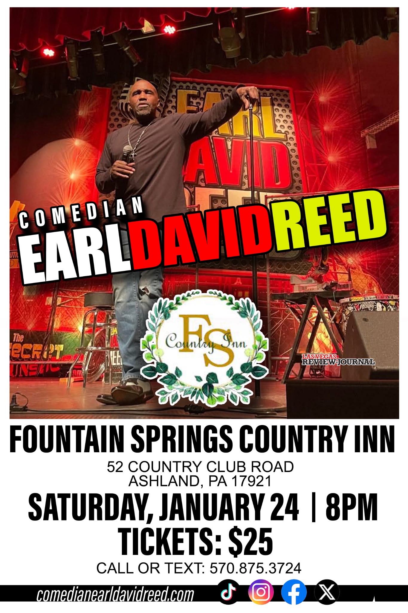 Comedian Earl David Reed