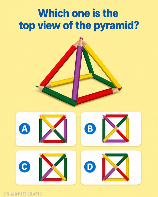 『TOP of Pyramidページ』 This colorful puzzle is trickier than it seems! Only one option