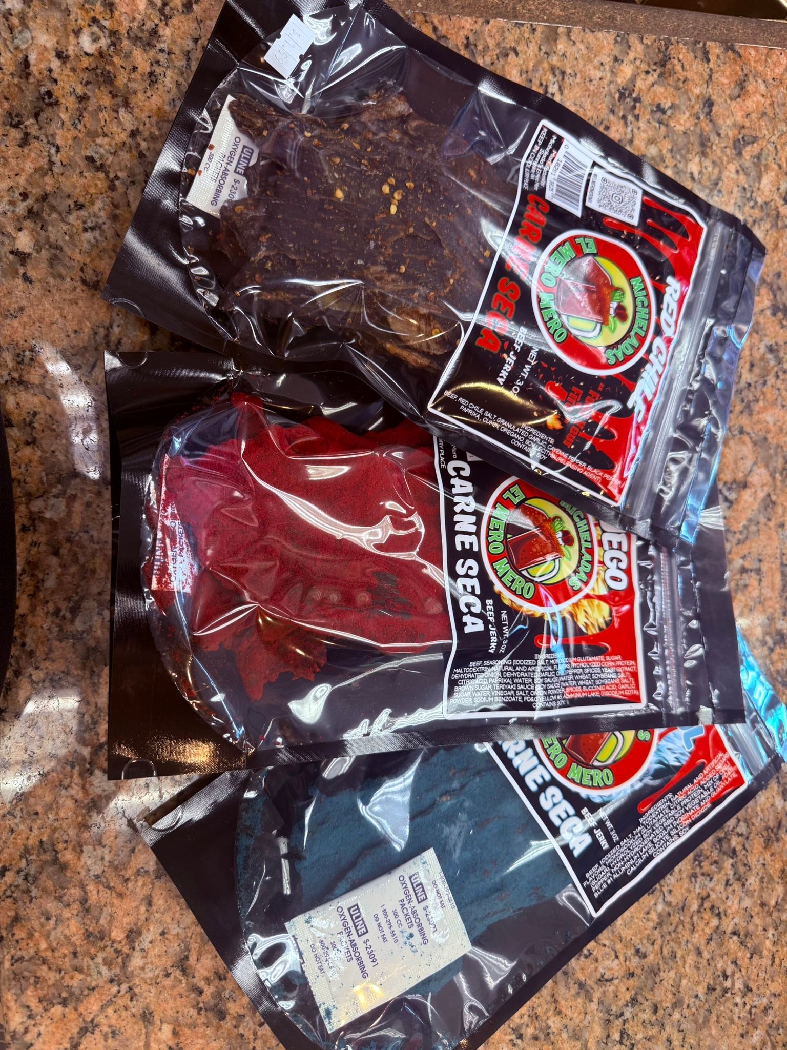 New !!!! We're now carrying Micheladas El mero mero carne seca