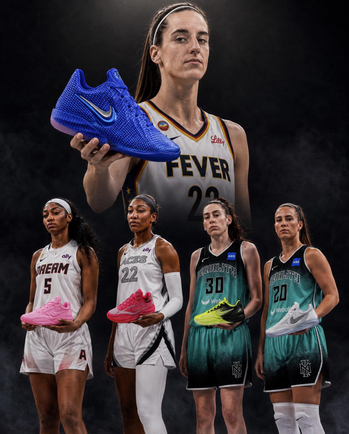 WNBA East All Stars サイン入り写真 All-Star Game WNBA Fan Apparel