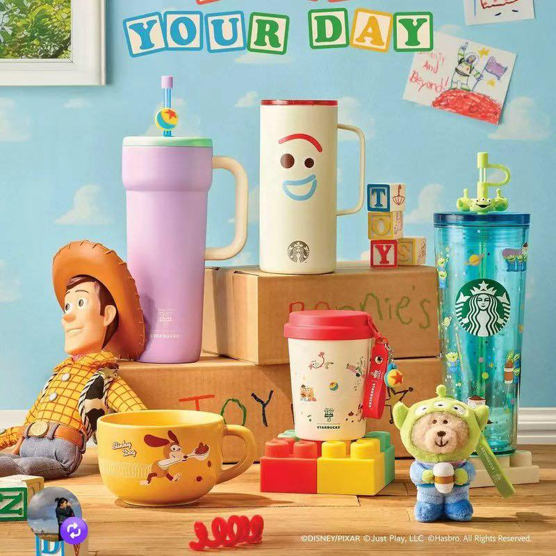 Starbucks has unveiled a collab with Toy Story 5 which includes