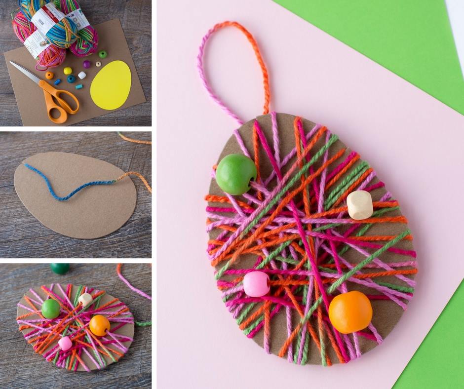 Fireflies and Mud Pies - This Yarn Wrapped Easter Egg Craft is perfect ...
