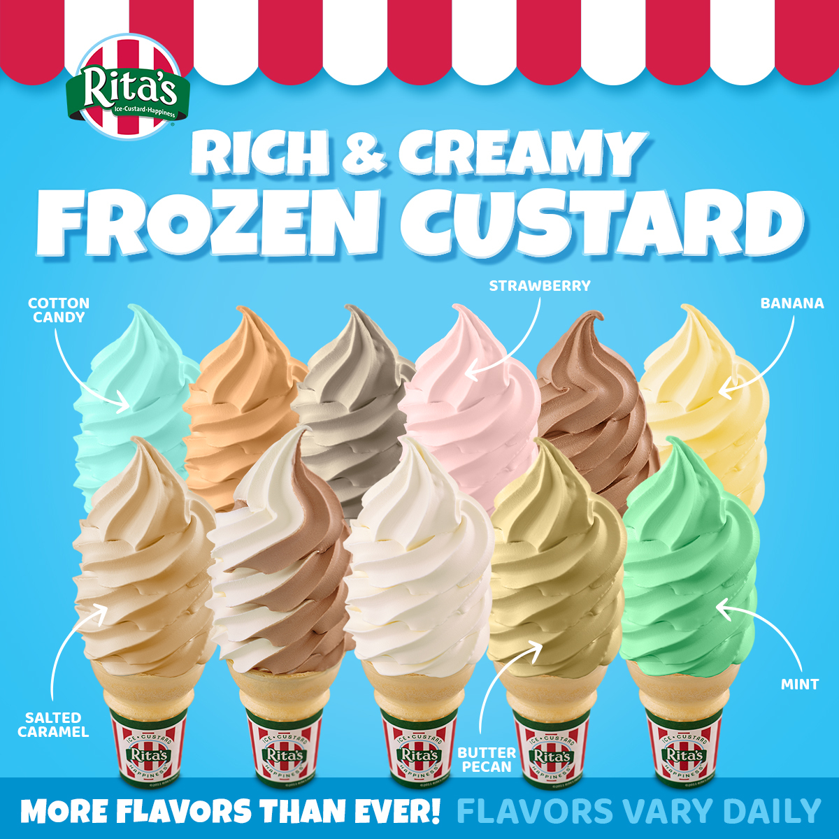The variety of... - Rita's Italian Ice & Frozen Custard | Facebook