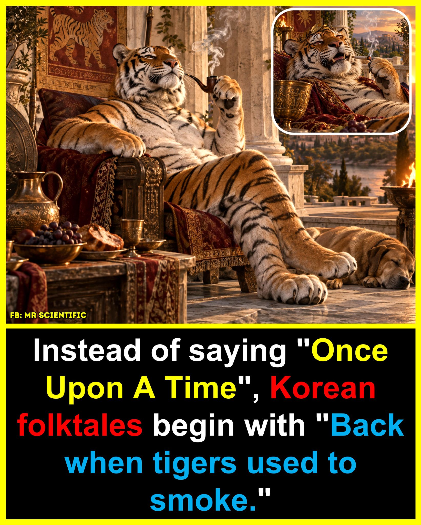 The phrase “Back when tigers used to smoke” is a traditional