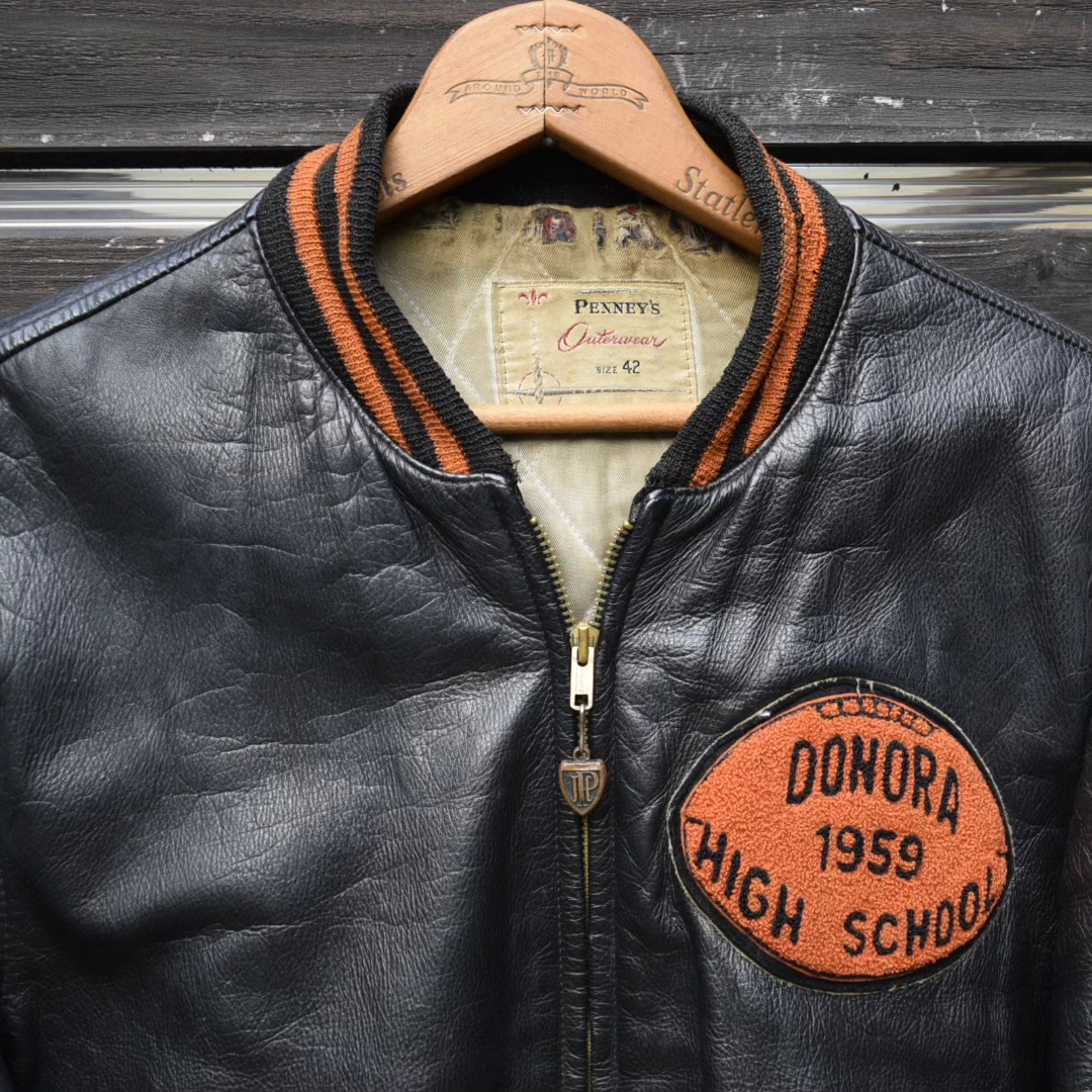 Now on sale. 40s-50s Kit Karson Horsehide Motorcycle Jacket. Size
