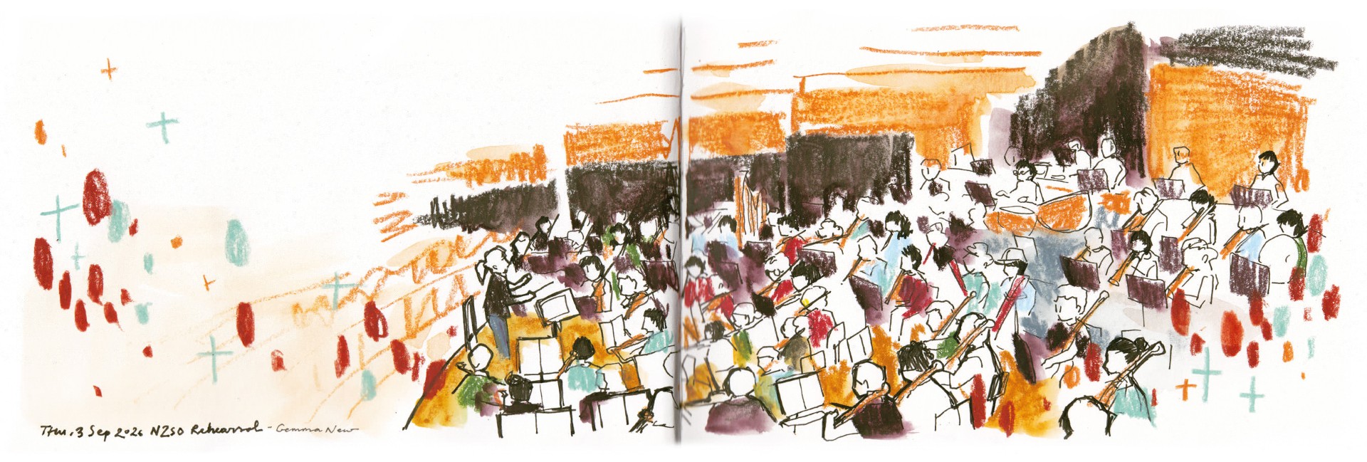 Some of the stunning sketches from Urban Sketchers Wellington's