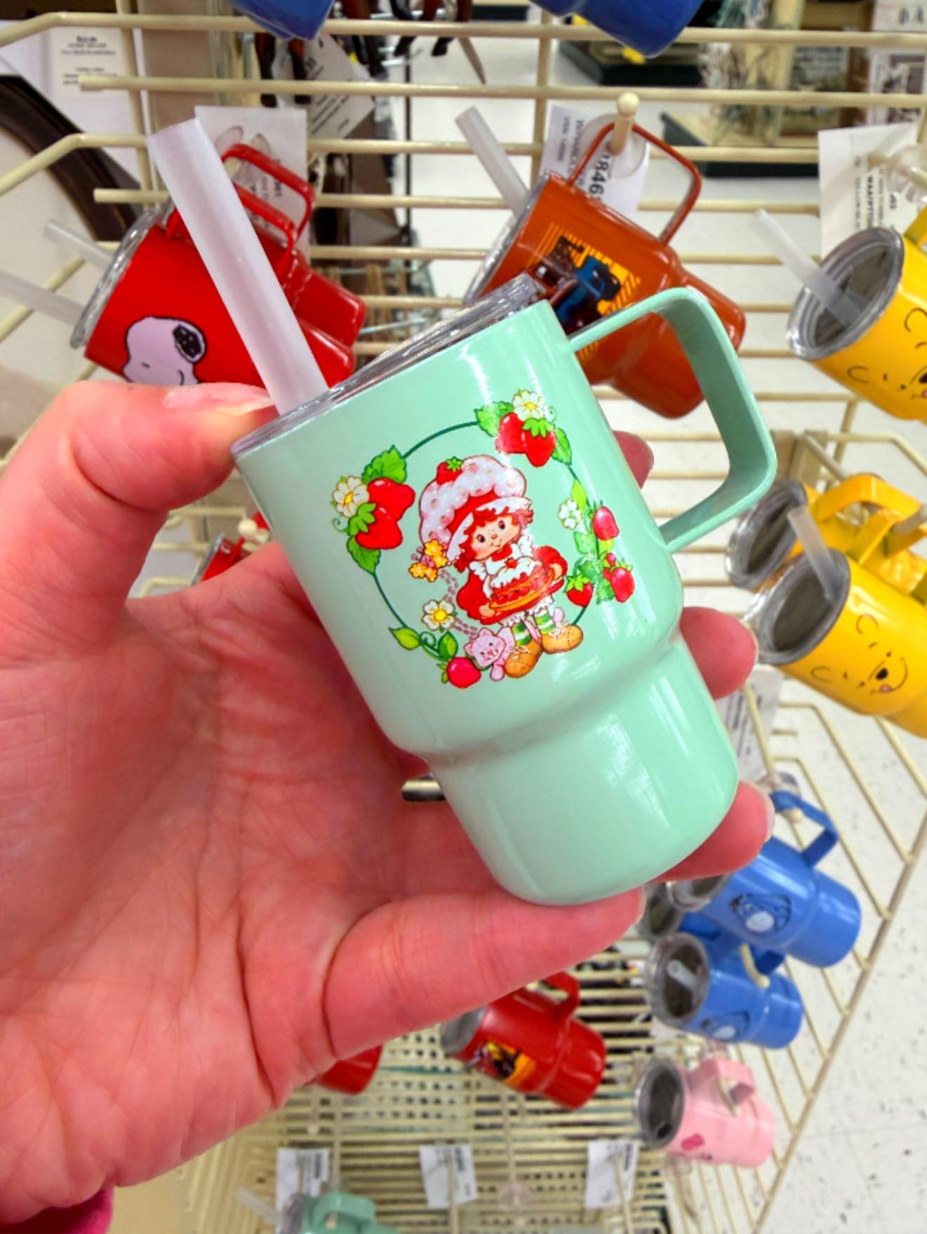 strawberry shortcake mini tumbler found at hobby lobby 🥹🍓💚
