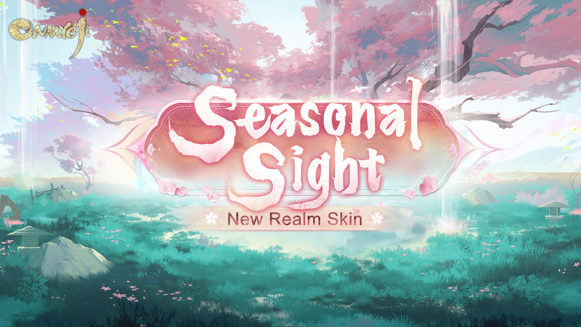 Onmyoji - 🎨New Realm Skin - Seasonal Sight🎨 Sakura blossoms in full ...