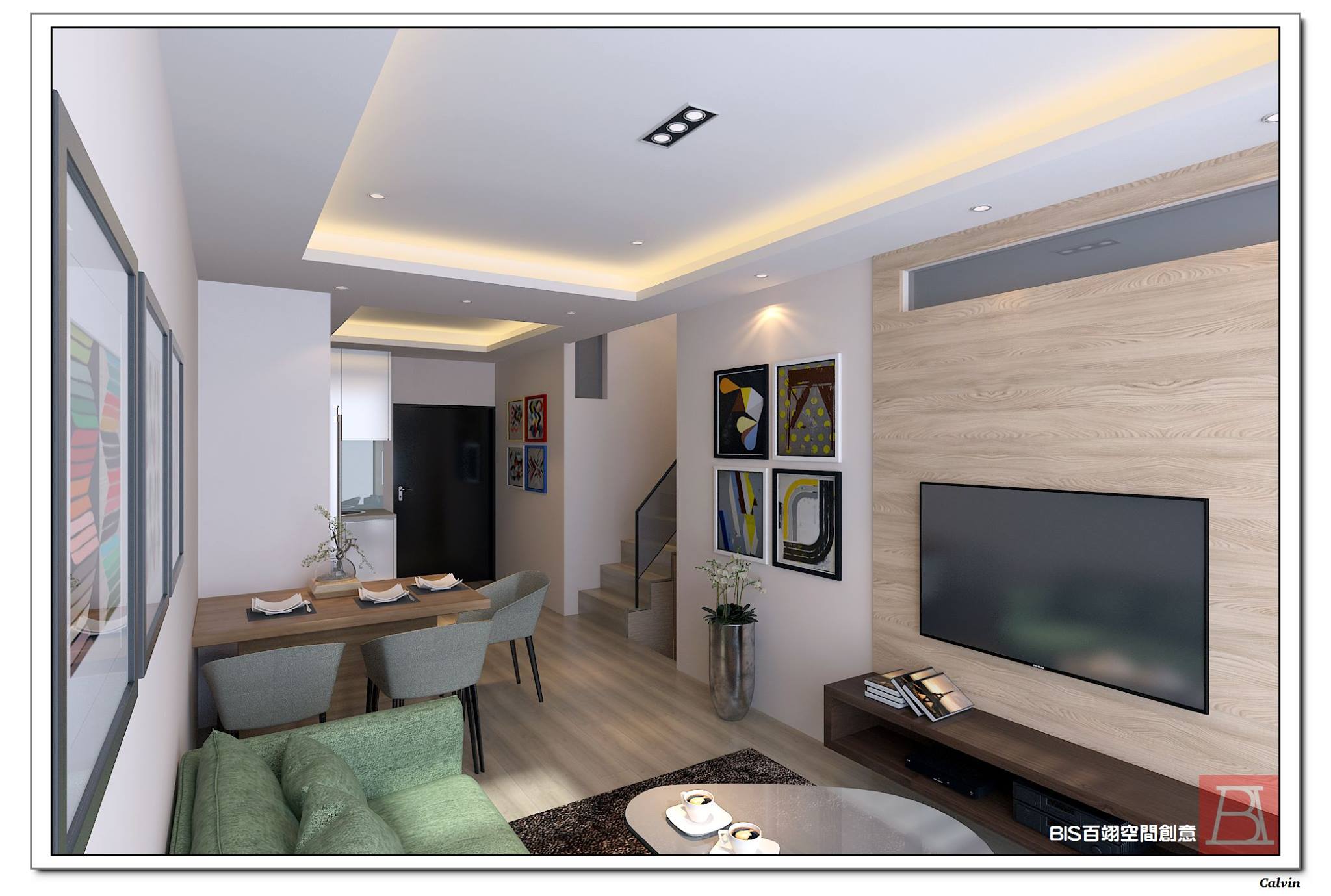 林森北路案~~3D透視圖! - 百翊空間創意(BIS.Interior Design)