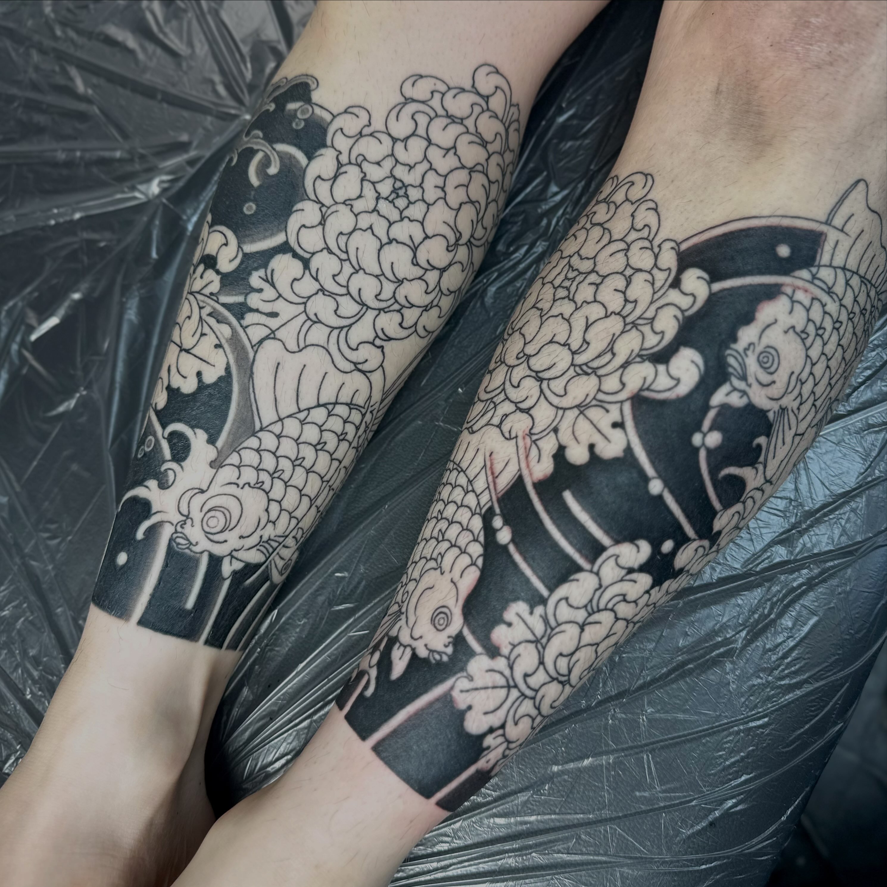鯛と稲穂 #japanesetattoo #tattoo #irezumi #okayama #刺青 #タトゥー